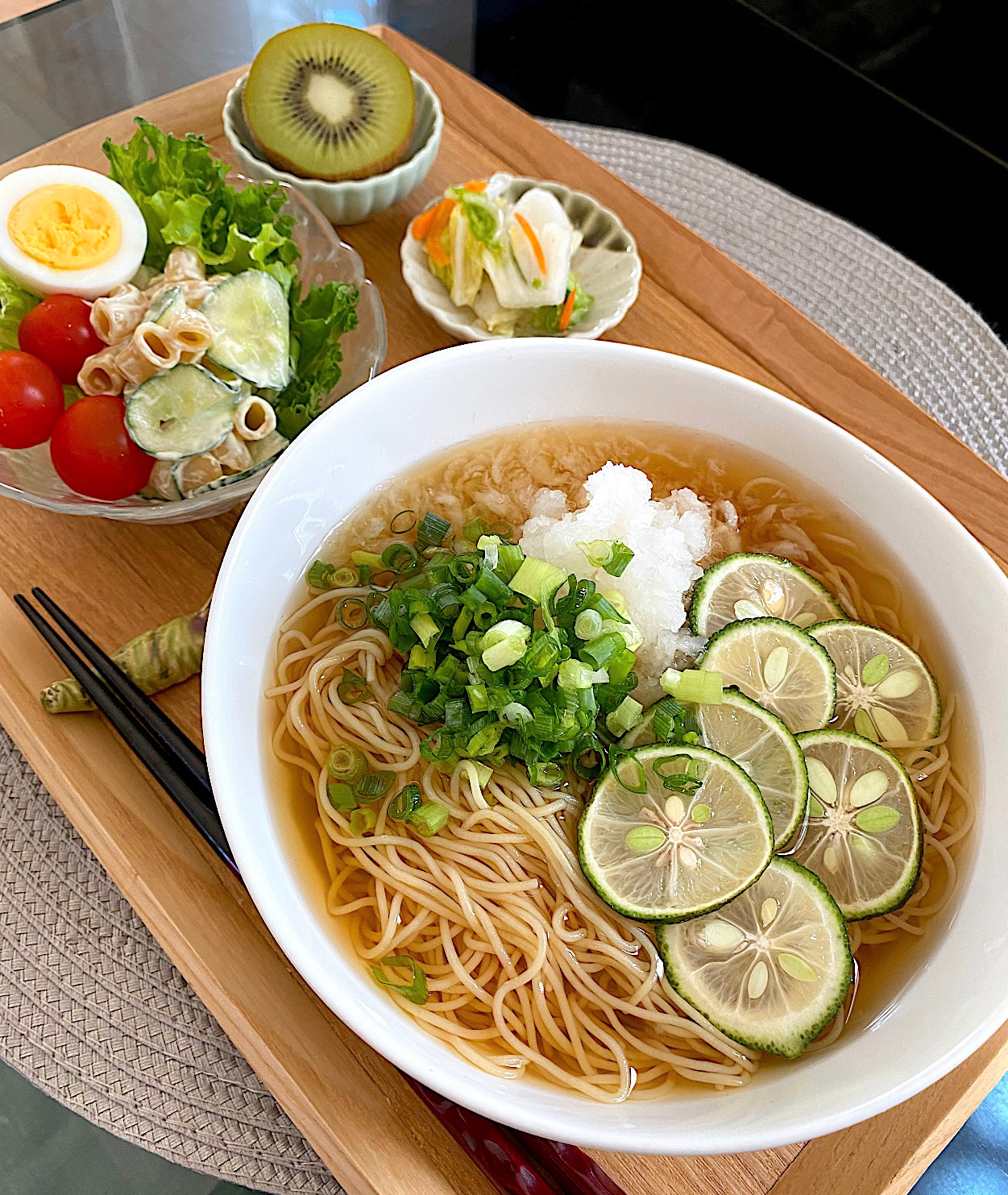 ゆかりさんの料理 すだちおろし素麺🥢