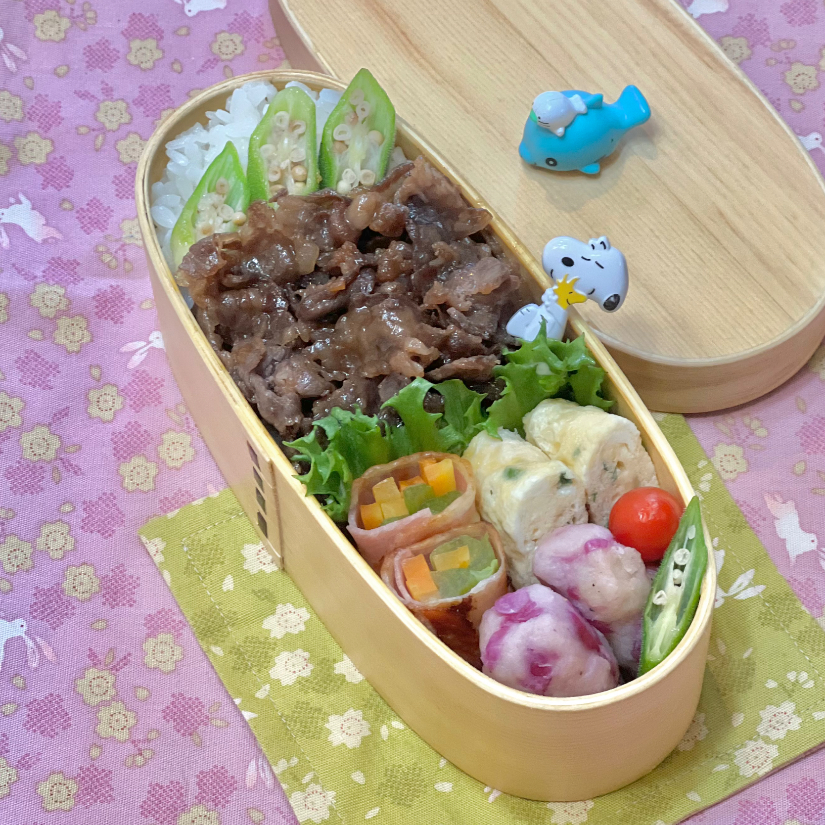 牛コマしぐれ煮・じゃが団子☘️の💙ちゃんお弁当　10/4水