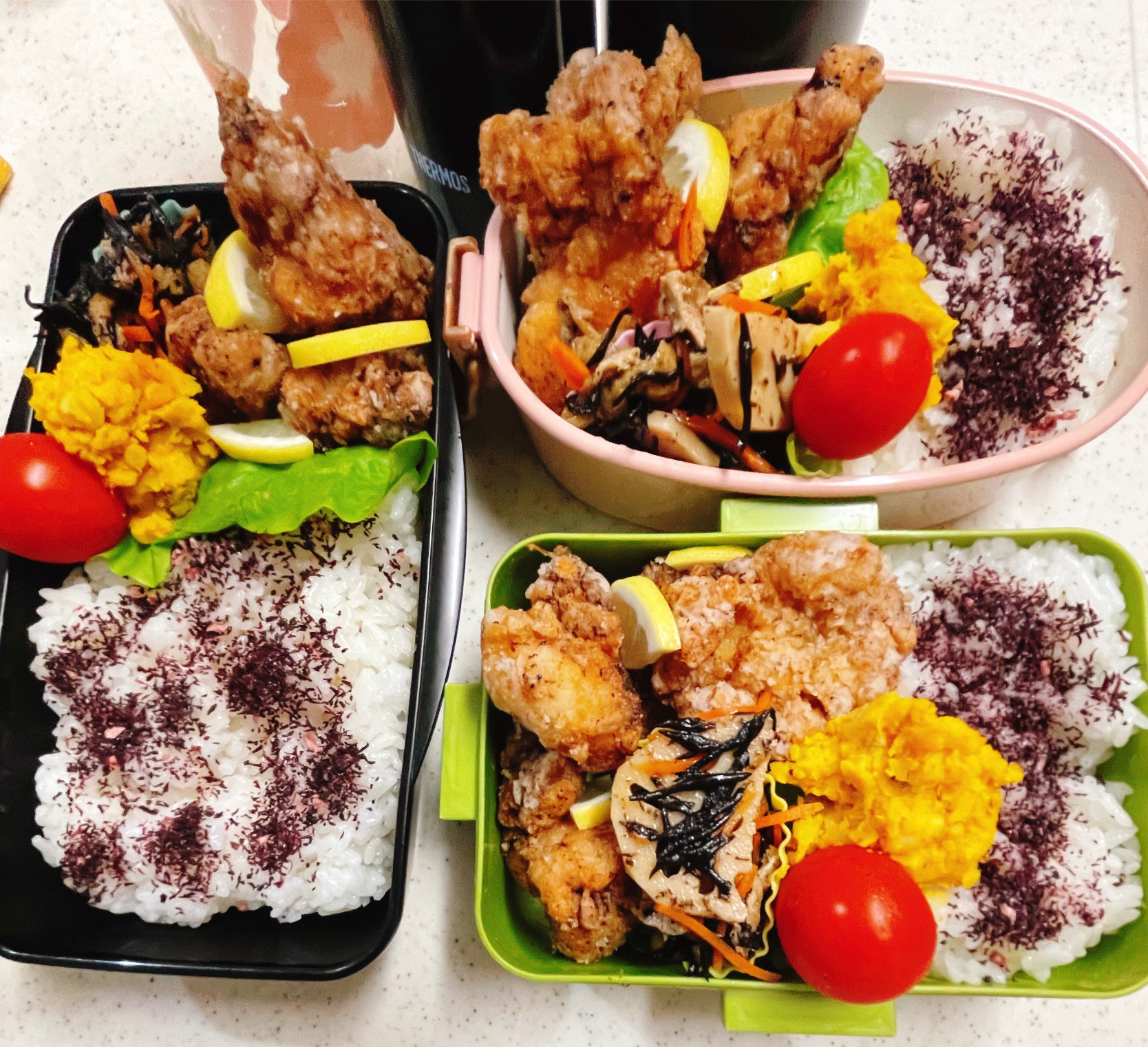 今日のお仕事&学校弁当♪2023.10.13