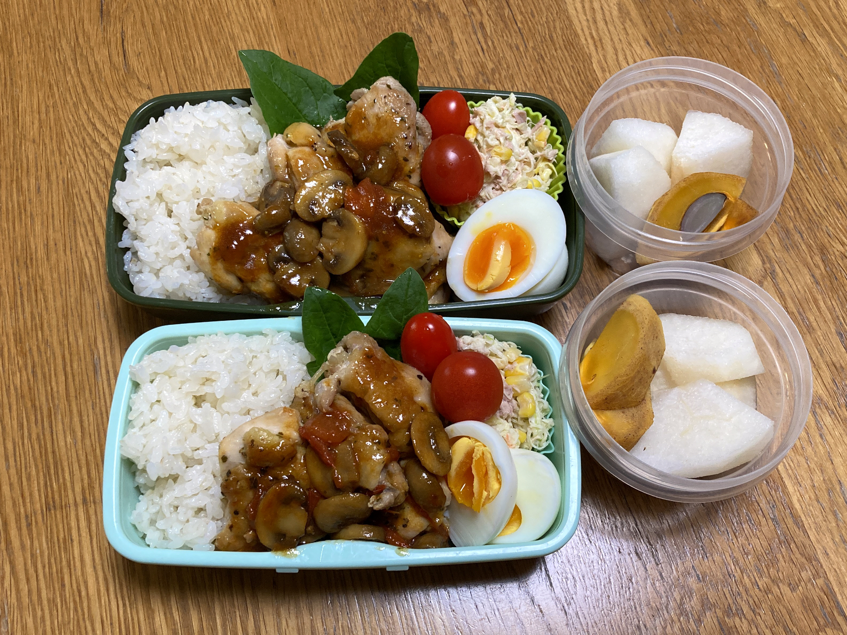 チキンソテーwithマッシュルームソース弁当