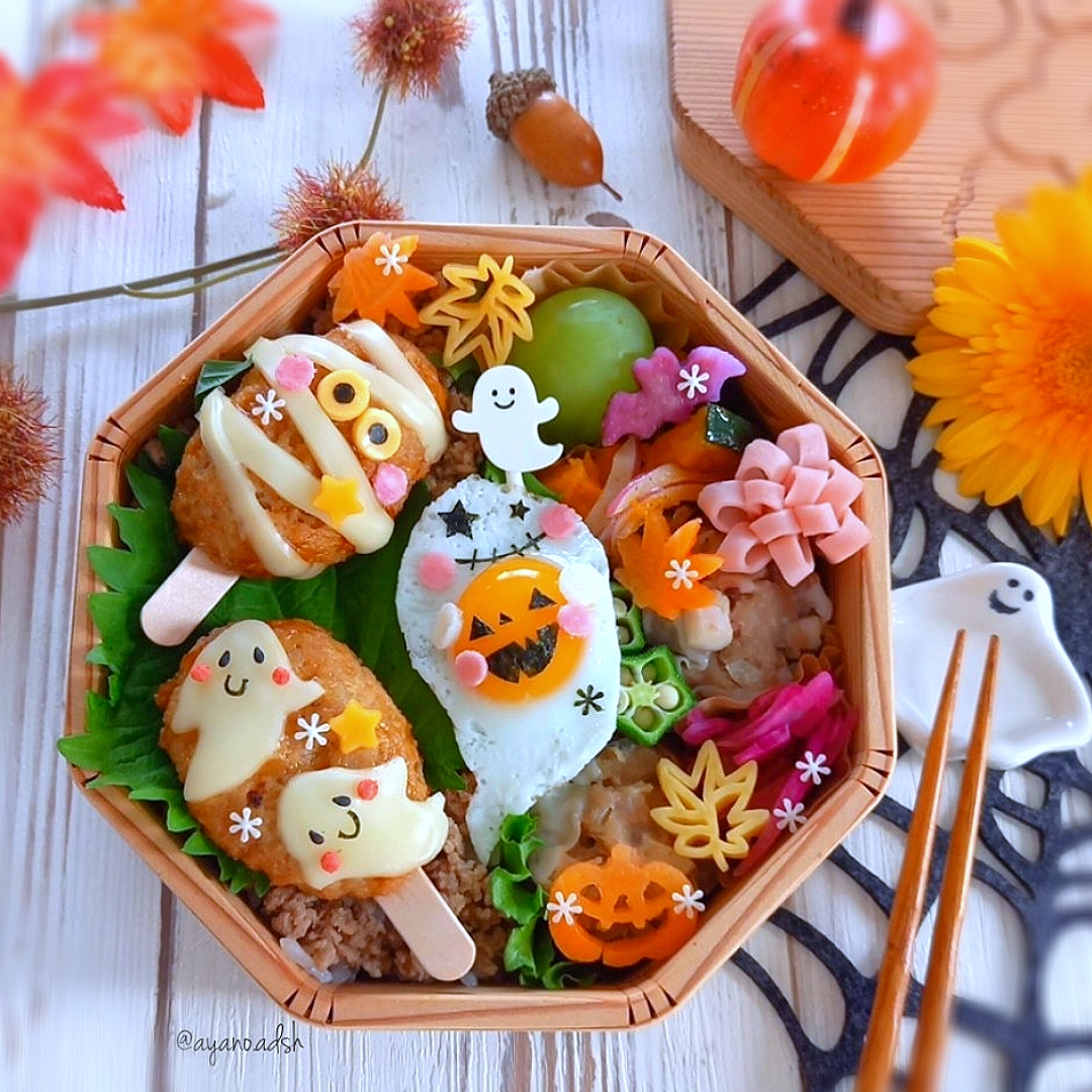 おばけ👻つくねバー✨
ハロウィン弁当🎃🍭