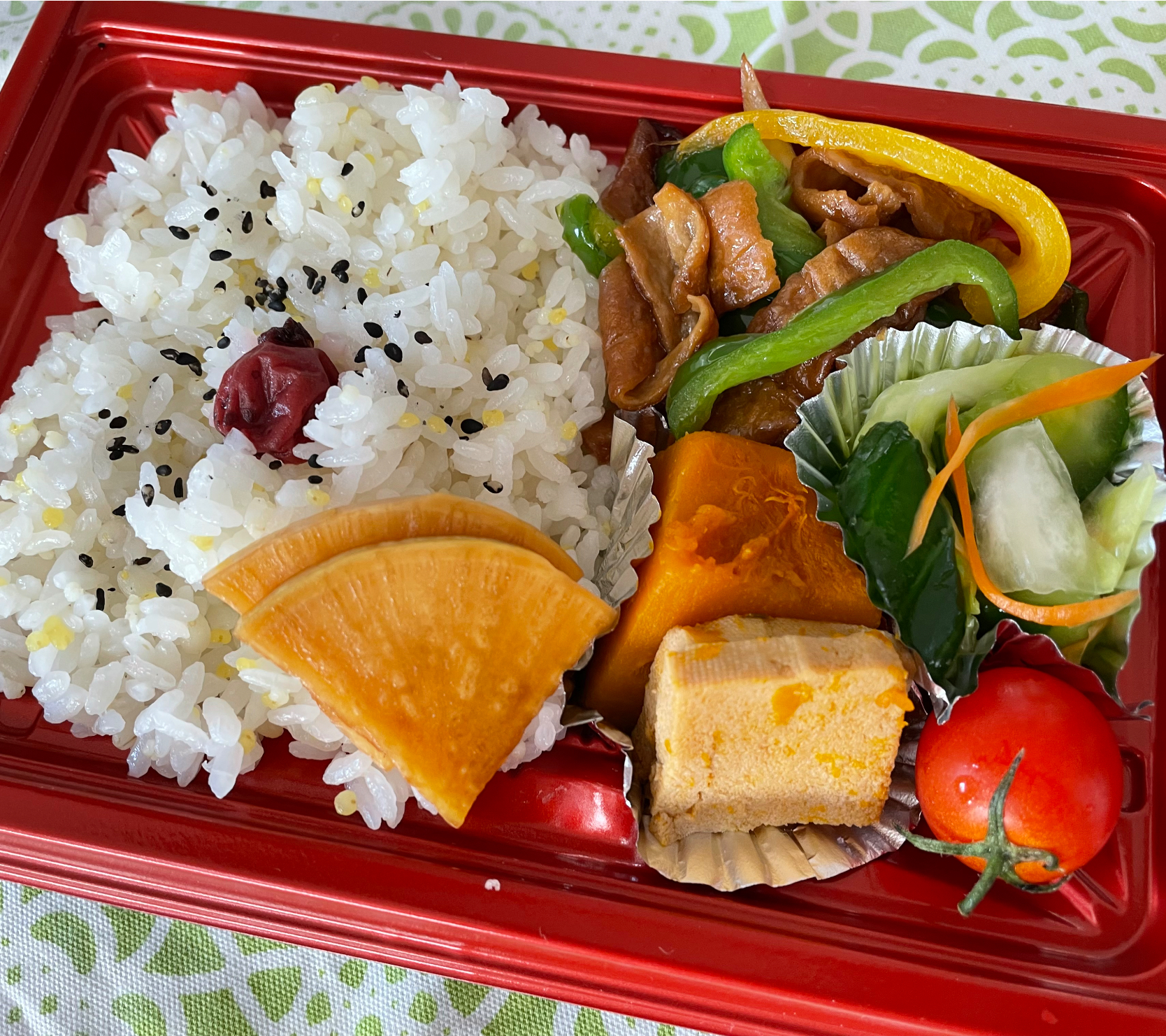 今日の雑穀ベジ弁当 *vegan