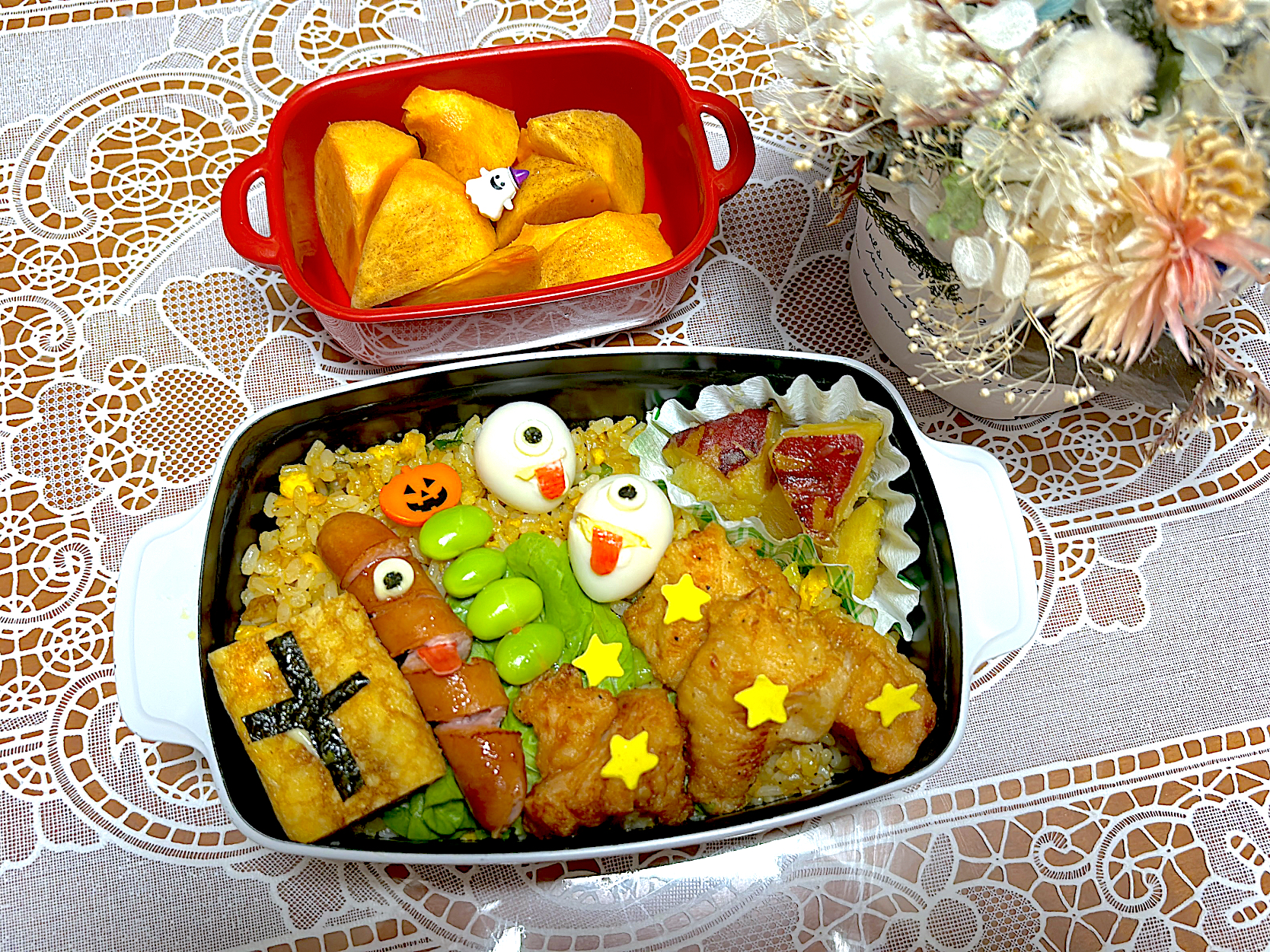 2023.10.25は炒飯ハロウィン弁当🎃