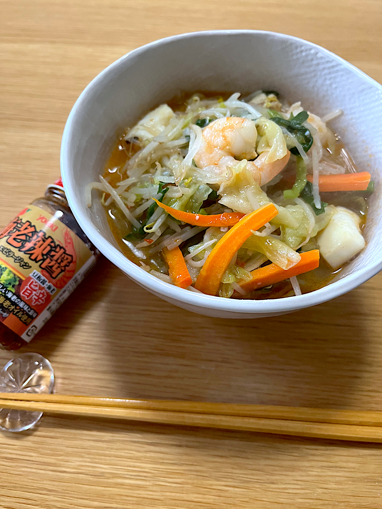 今日のお昼ごはん〜海鮮野菜あんかけラーメン~