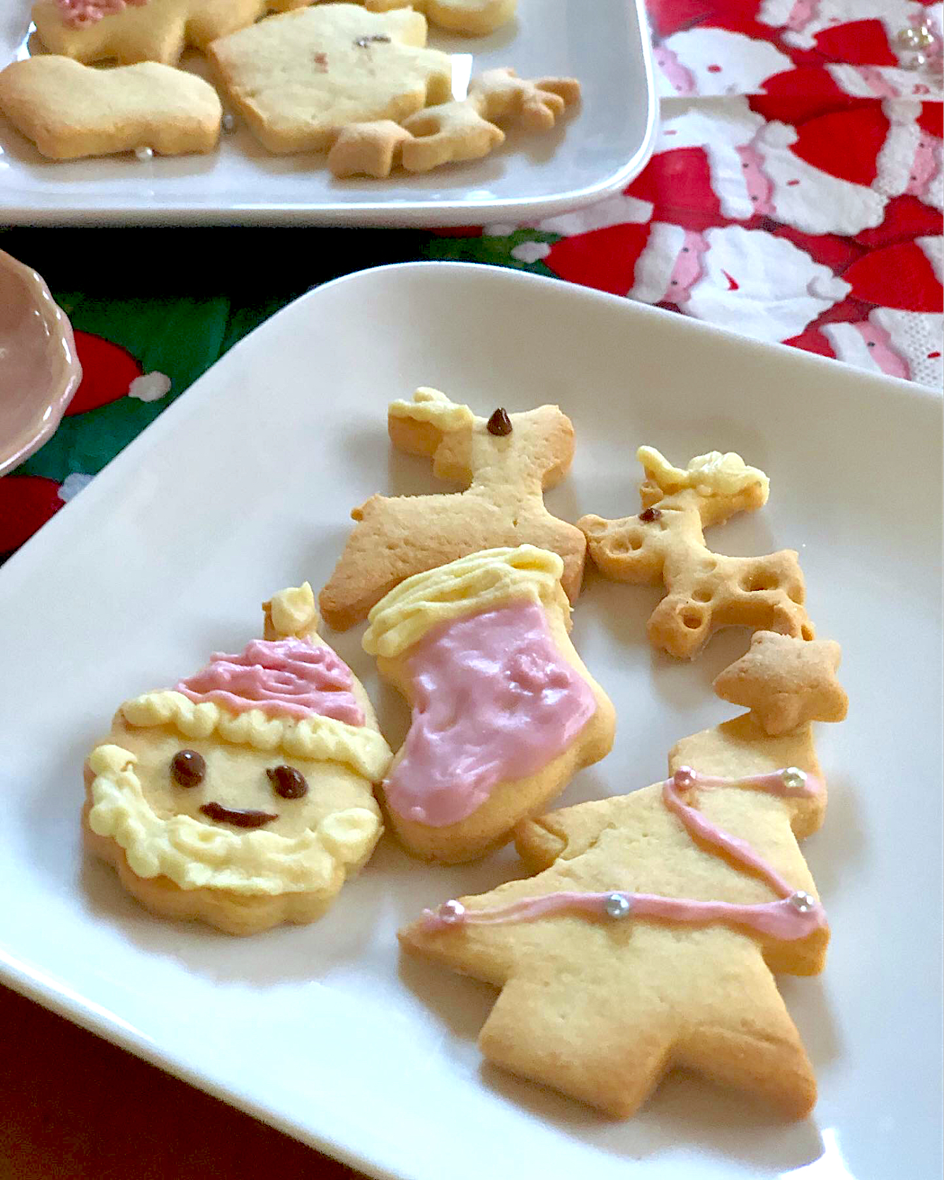 孫たちとクリスマスの型抜きクッキーを作りました🎄