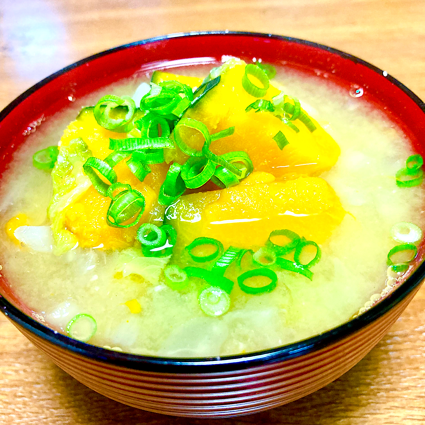 具沢山味噌汁🍀ホクホクかぼちゃで🎃