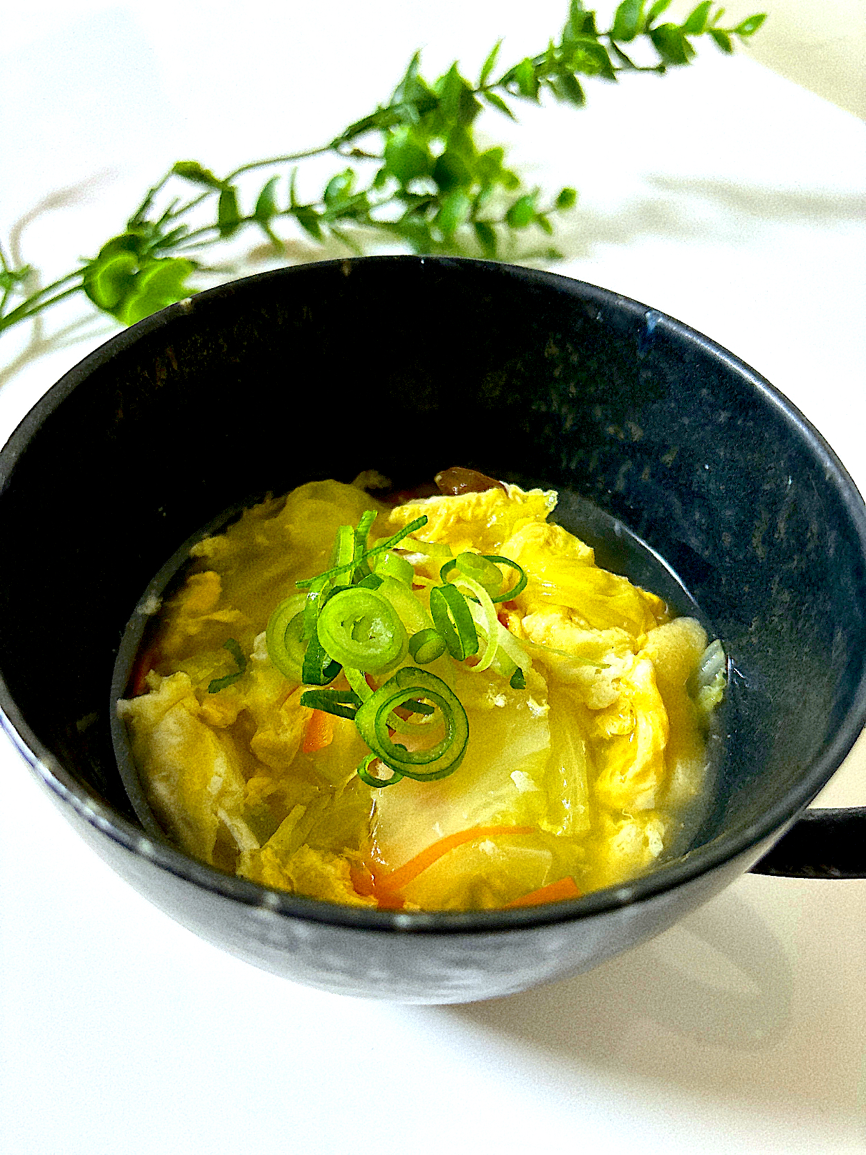 カラダぽっかぽか卵と白菜の生姜スープ