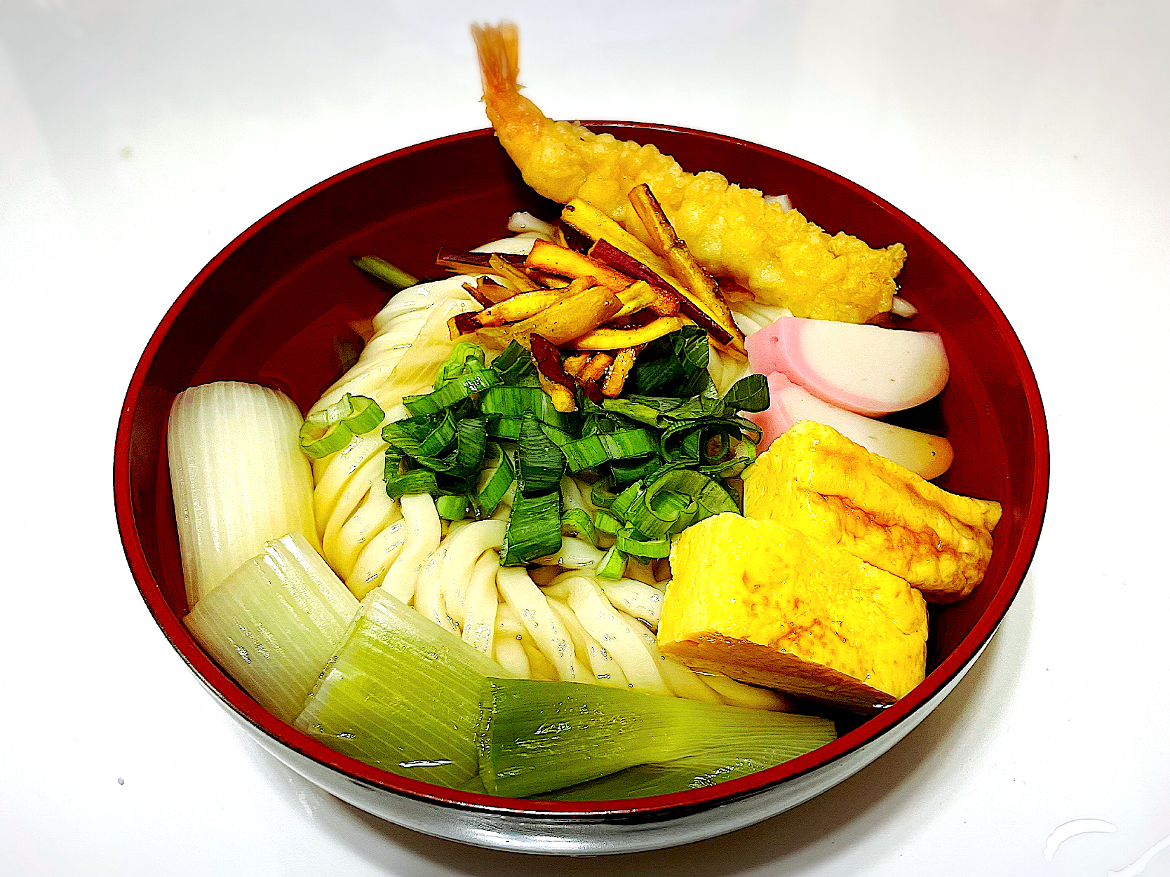 下仁田葱の讃岐かけうどん