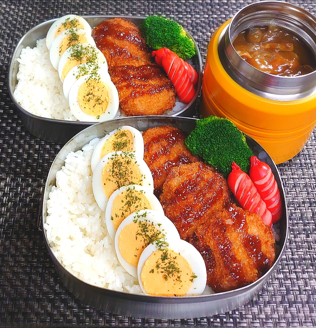 母とムスコのラブラブおソロ♪久しぶりのスープジャーでチキンカレー弁当