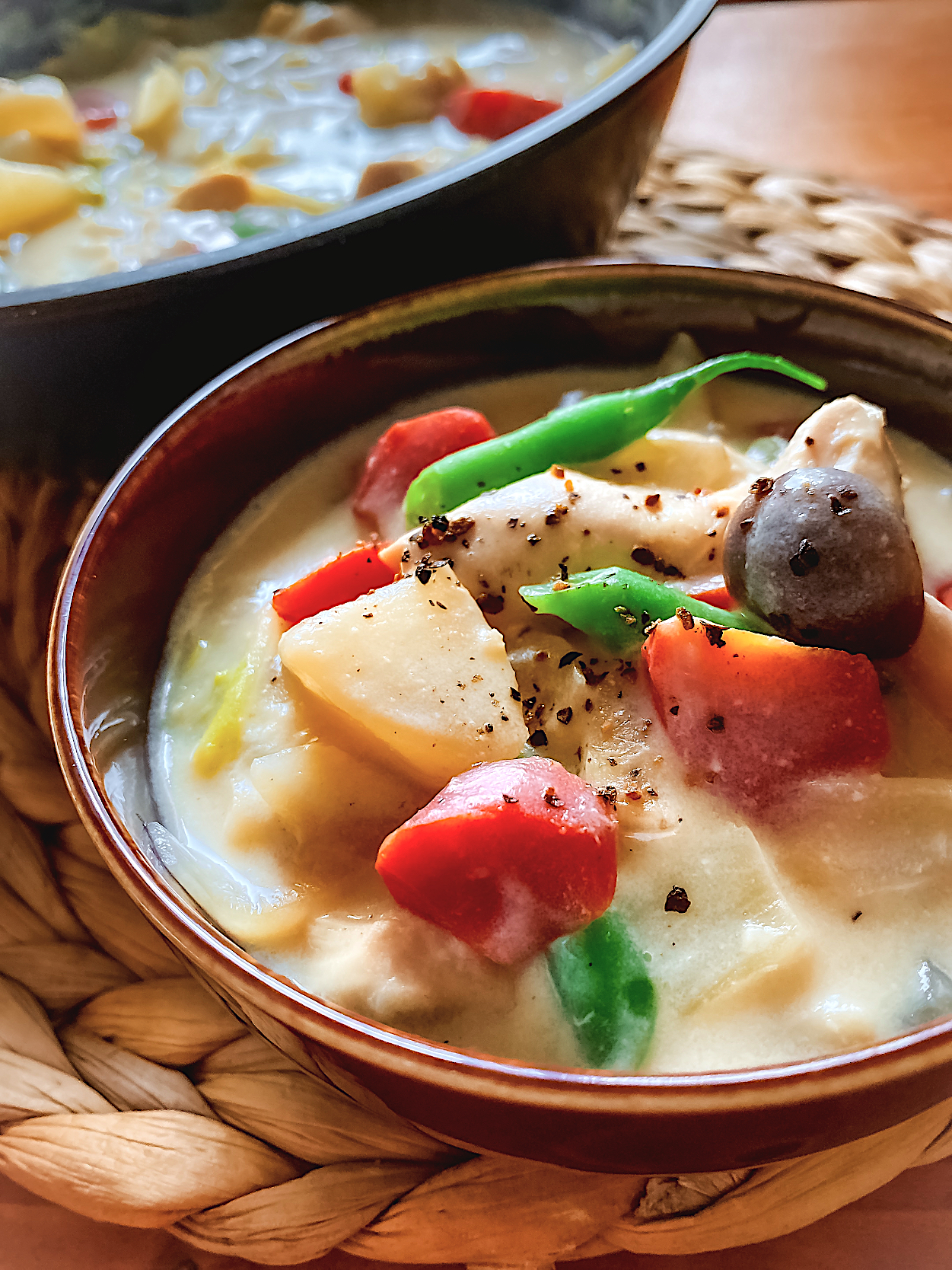 にゃんぺこさんの料理 なめらかクリーミィ✨️味噌仕立ての和風シュクメルリ