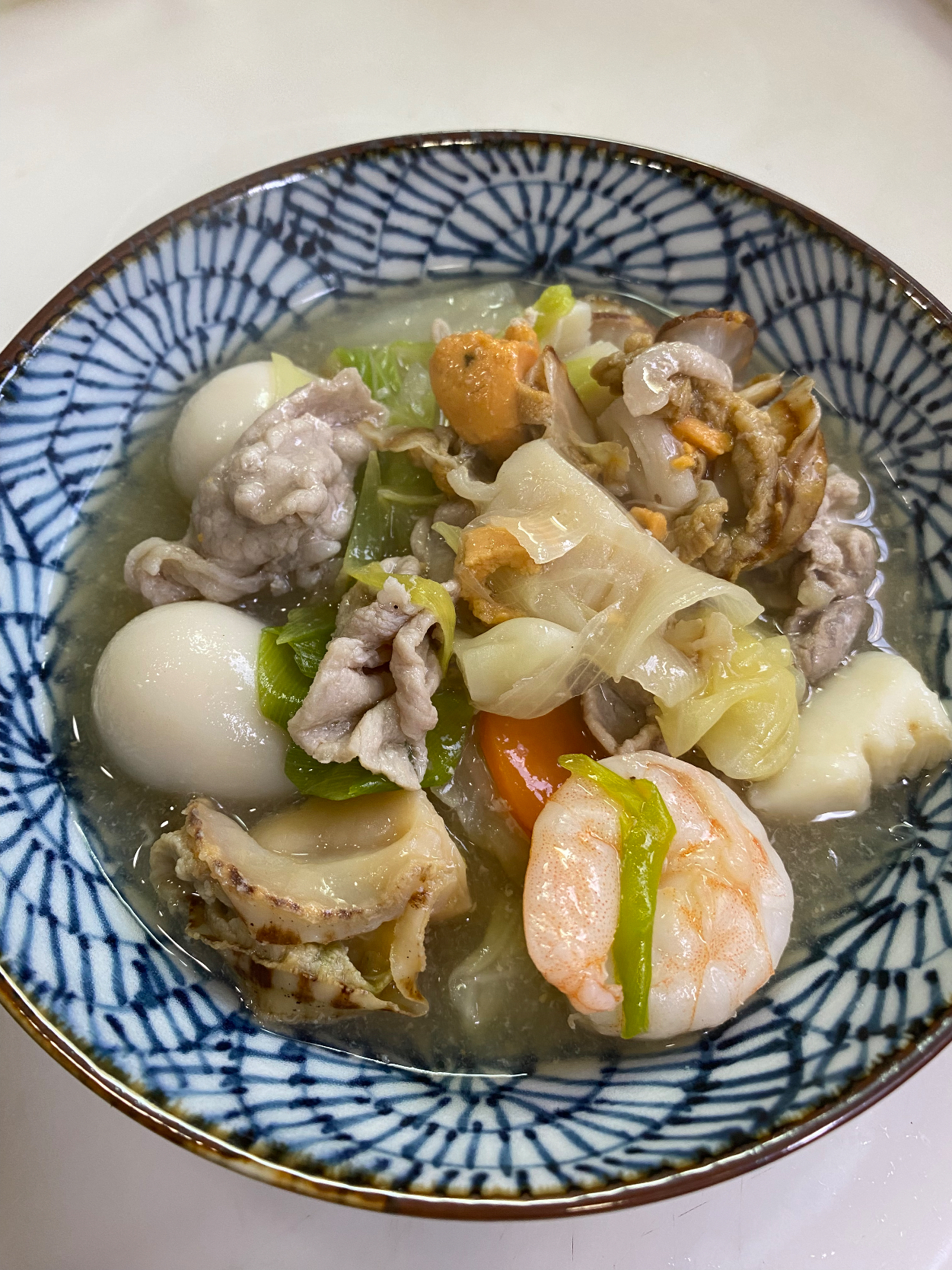 豚肉とシーフードと野菜のうま煮