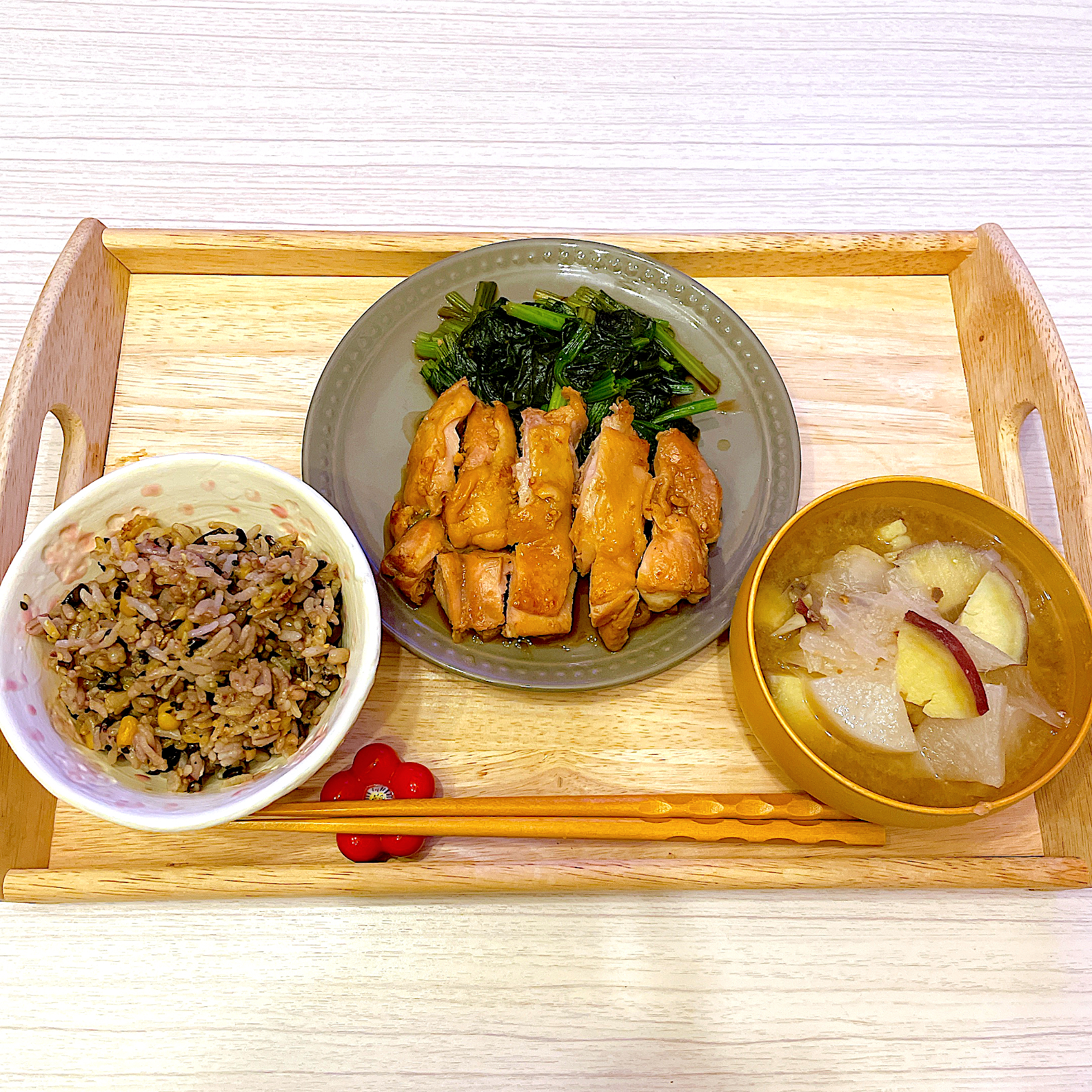 鶏の味噌焼き定食🥢