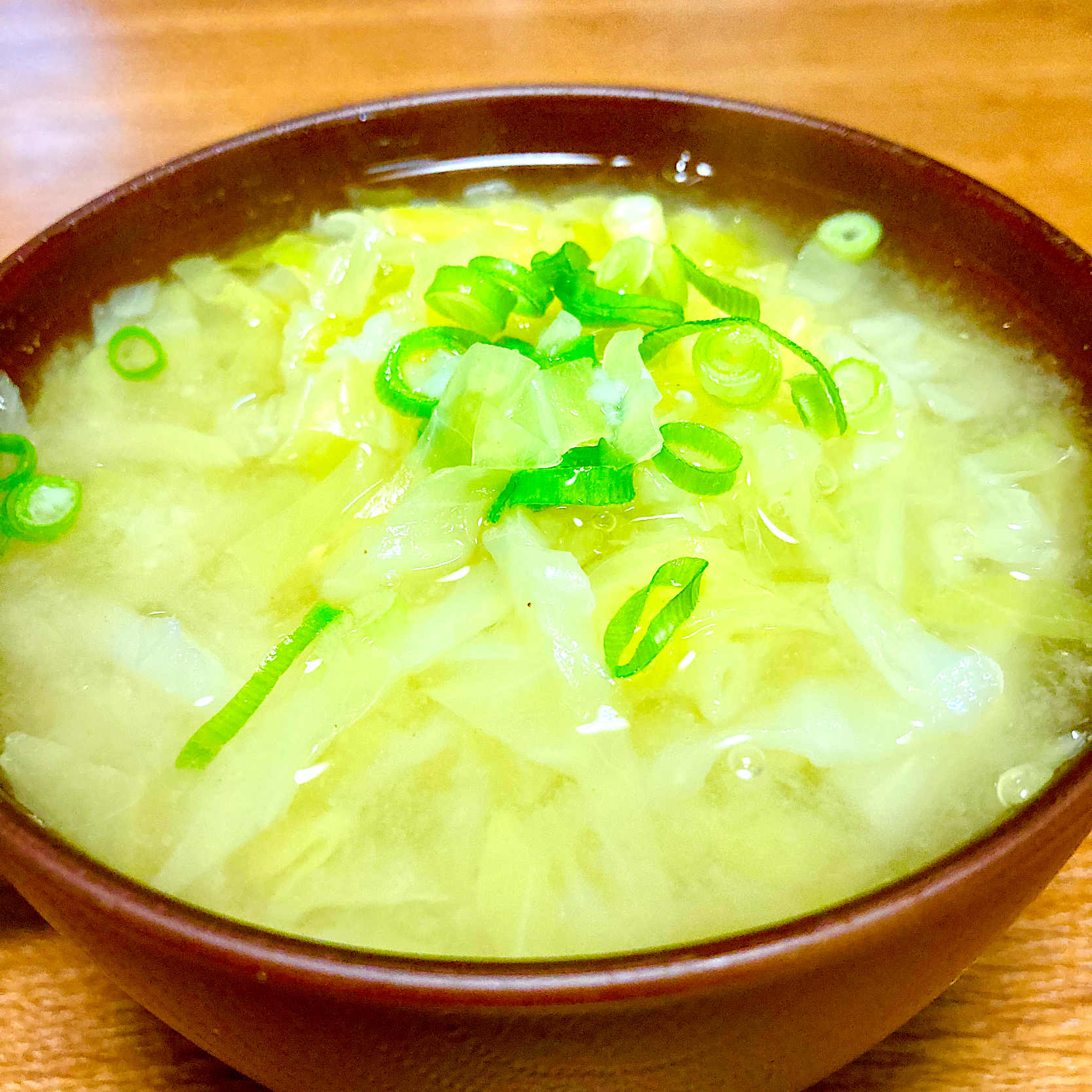 たっぷりキャベツの塩ラーメン風スープ🍲