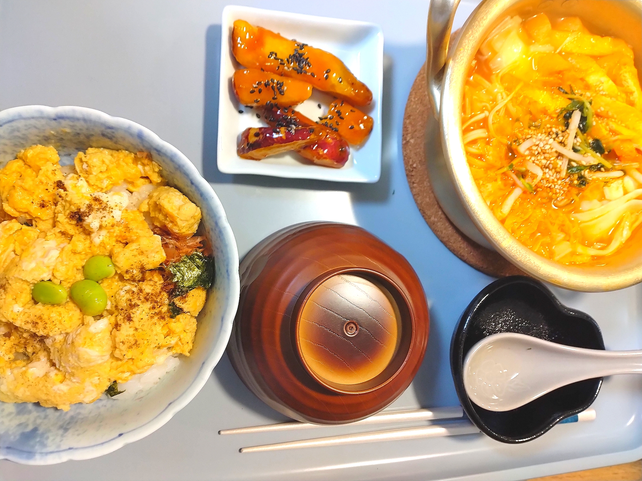 キムチチゲ　スープ&汁ものグランプリ
玉子丼
大学芋