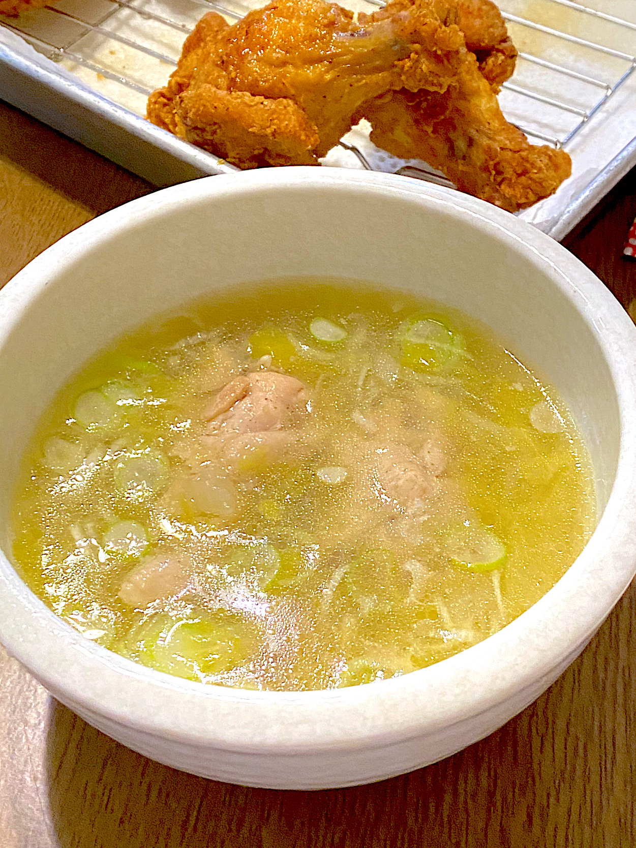 参鶏湯スープ
チキン&チキン