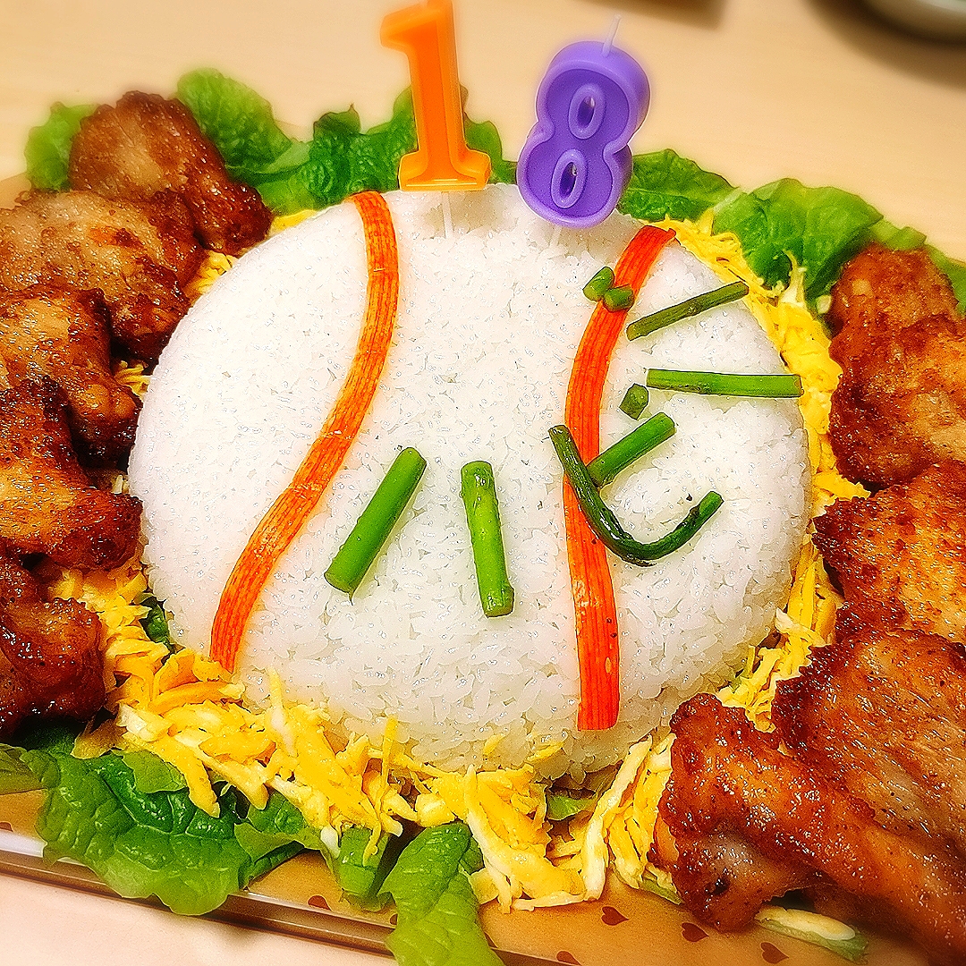 ちらし寿司誕生日ケーキ🎂