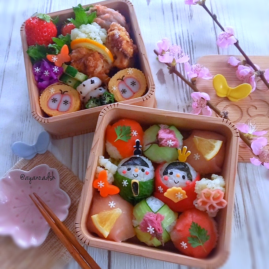 🌸🎎ひな祭り手鞠寿司弁当🌸