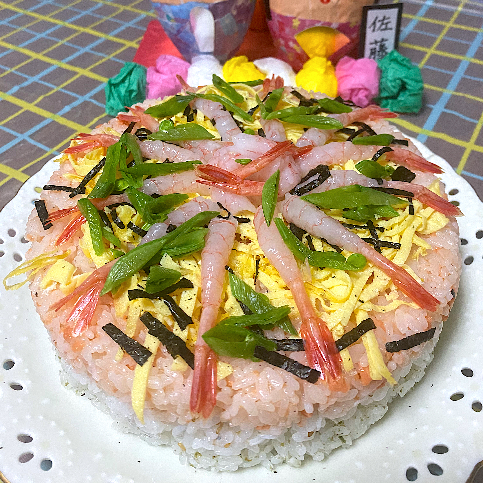 ひなまつり🎎お寿司ケーキ