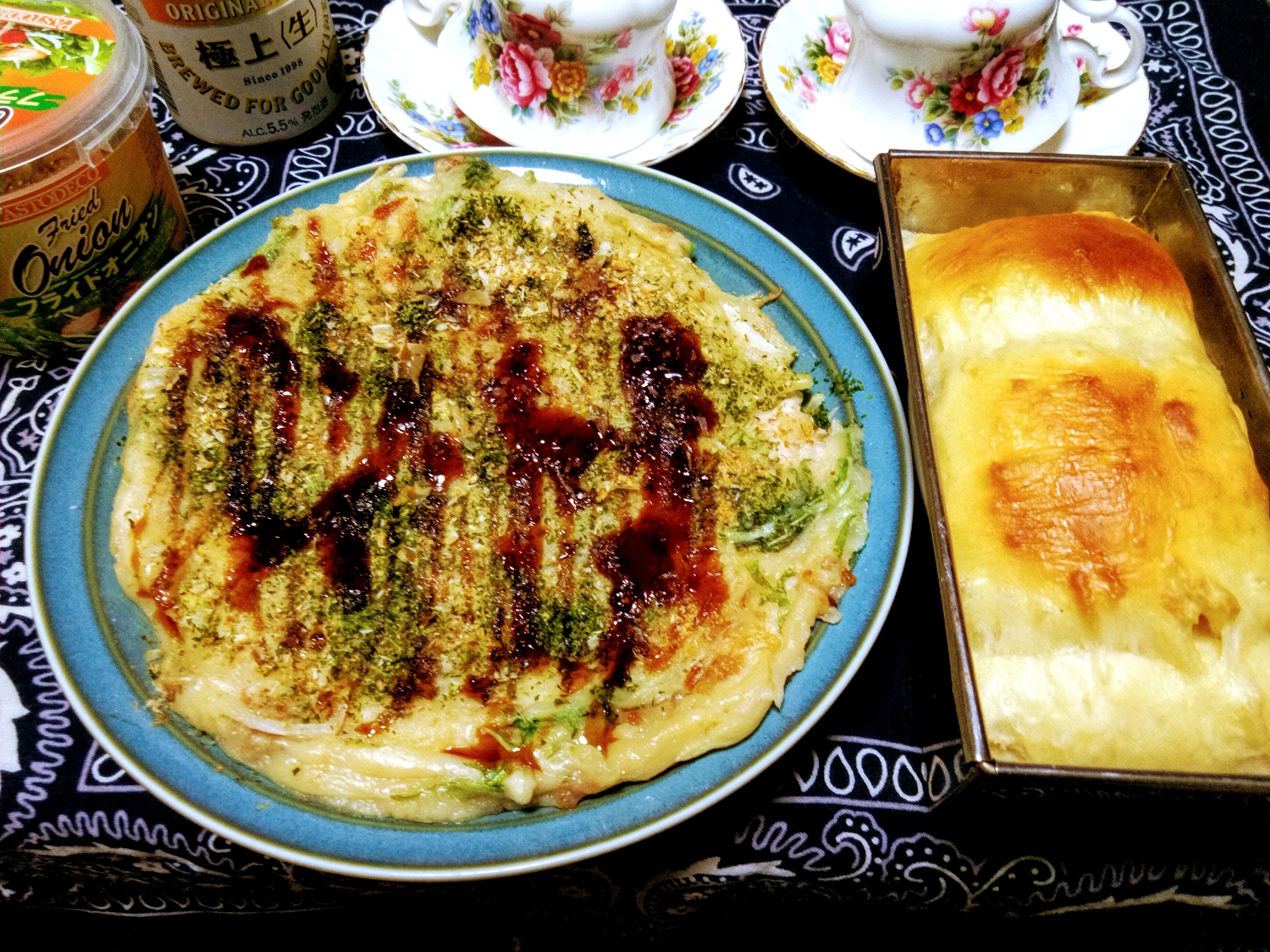 お好み焼きとぱん。朝🌄ご飯の作り置き
一部。