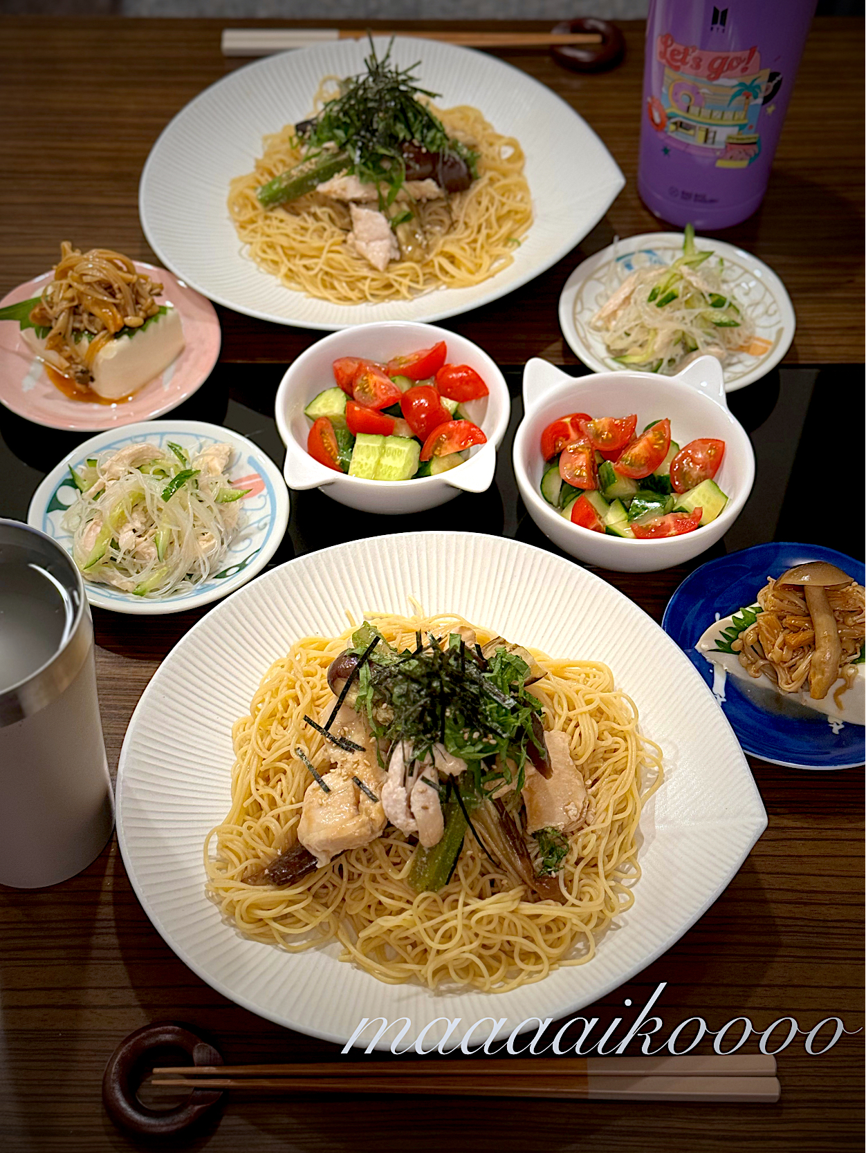 冷たい麺が食べたくて🤤💓