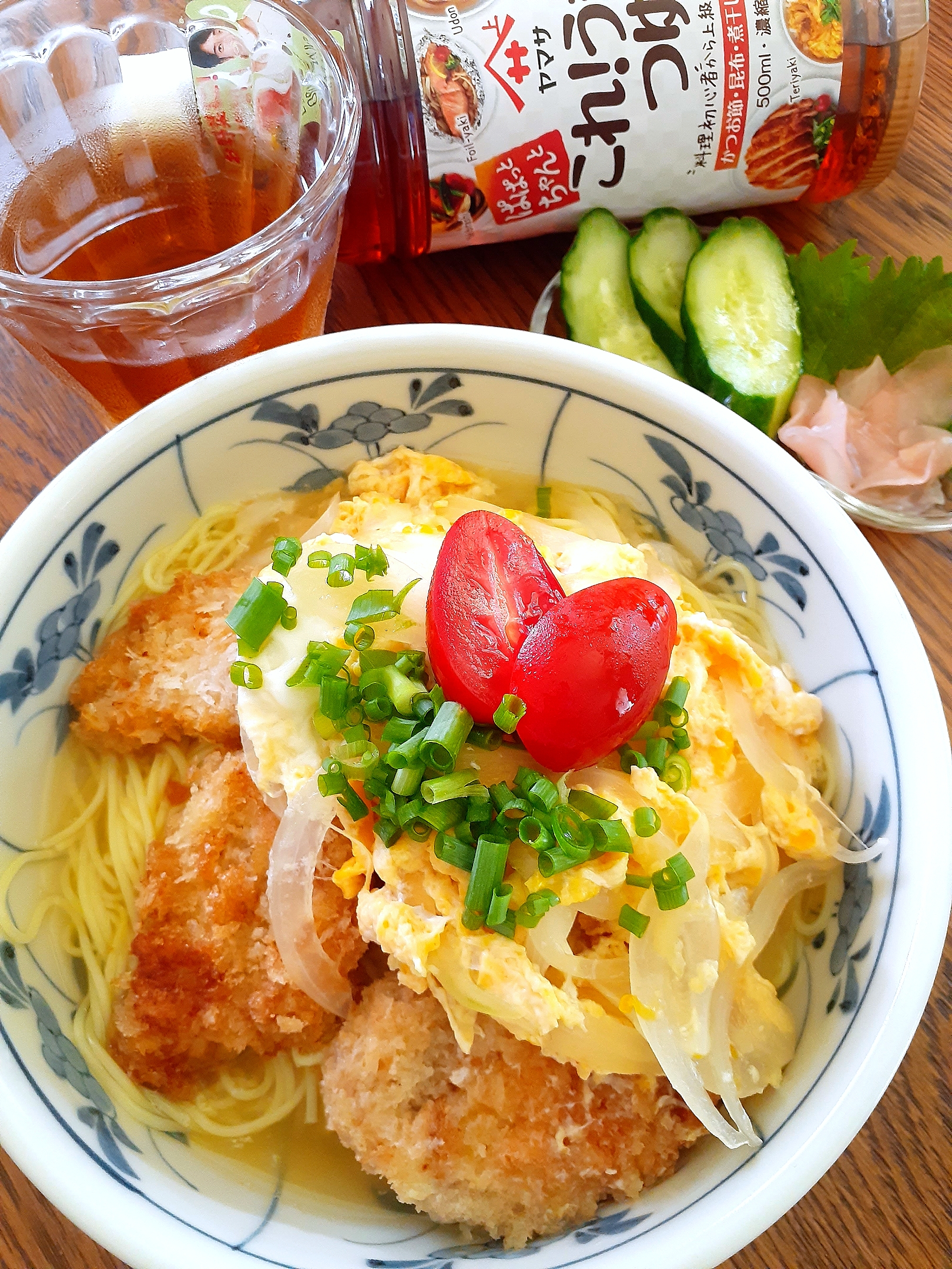 ヒレカツ🐷素麺どーん‼️