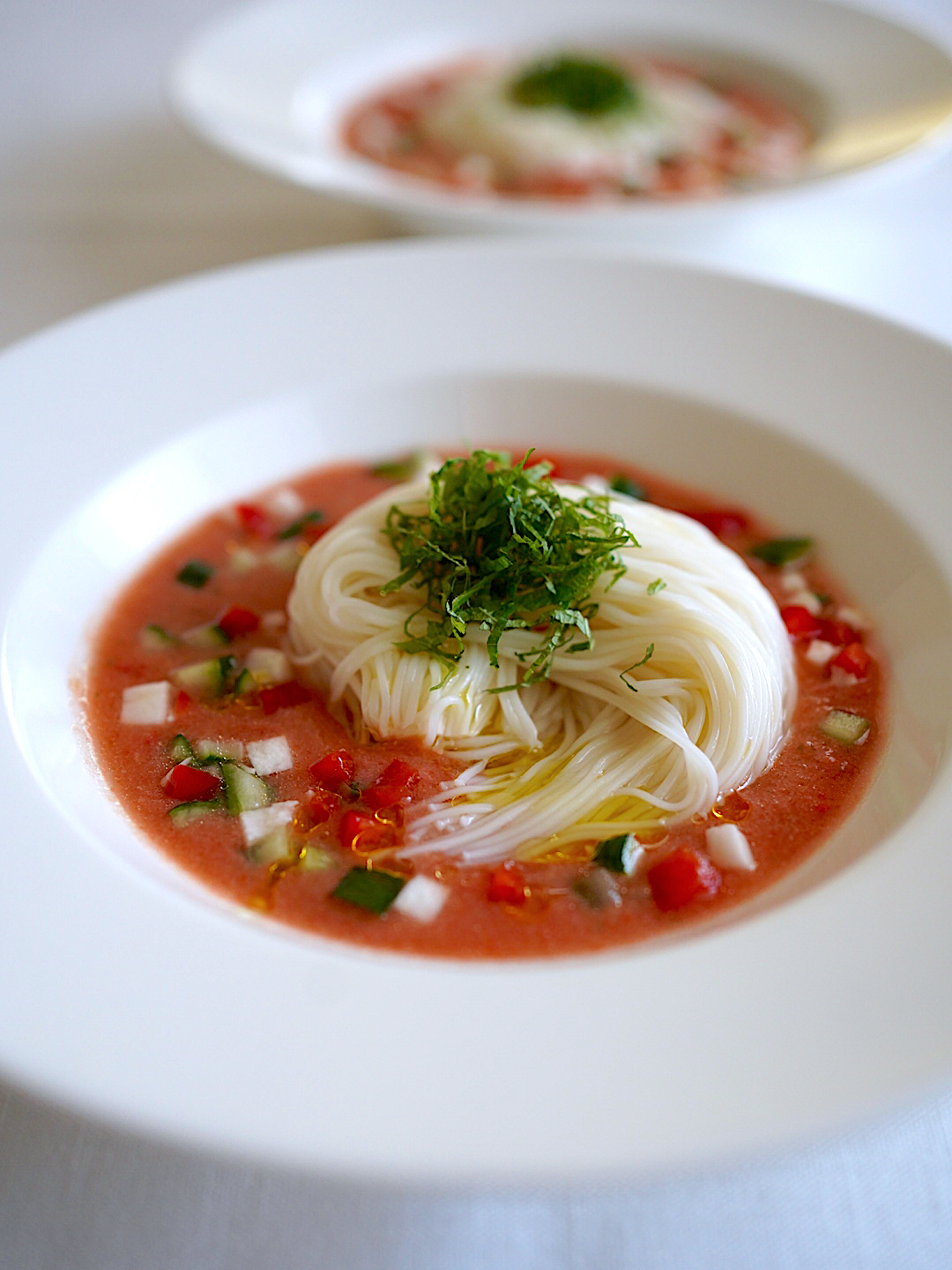 夏野菜　ガスパチョそうめん