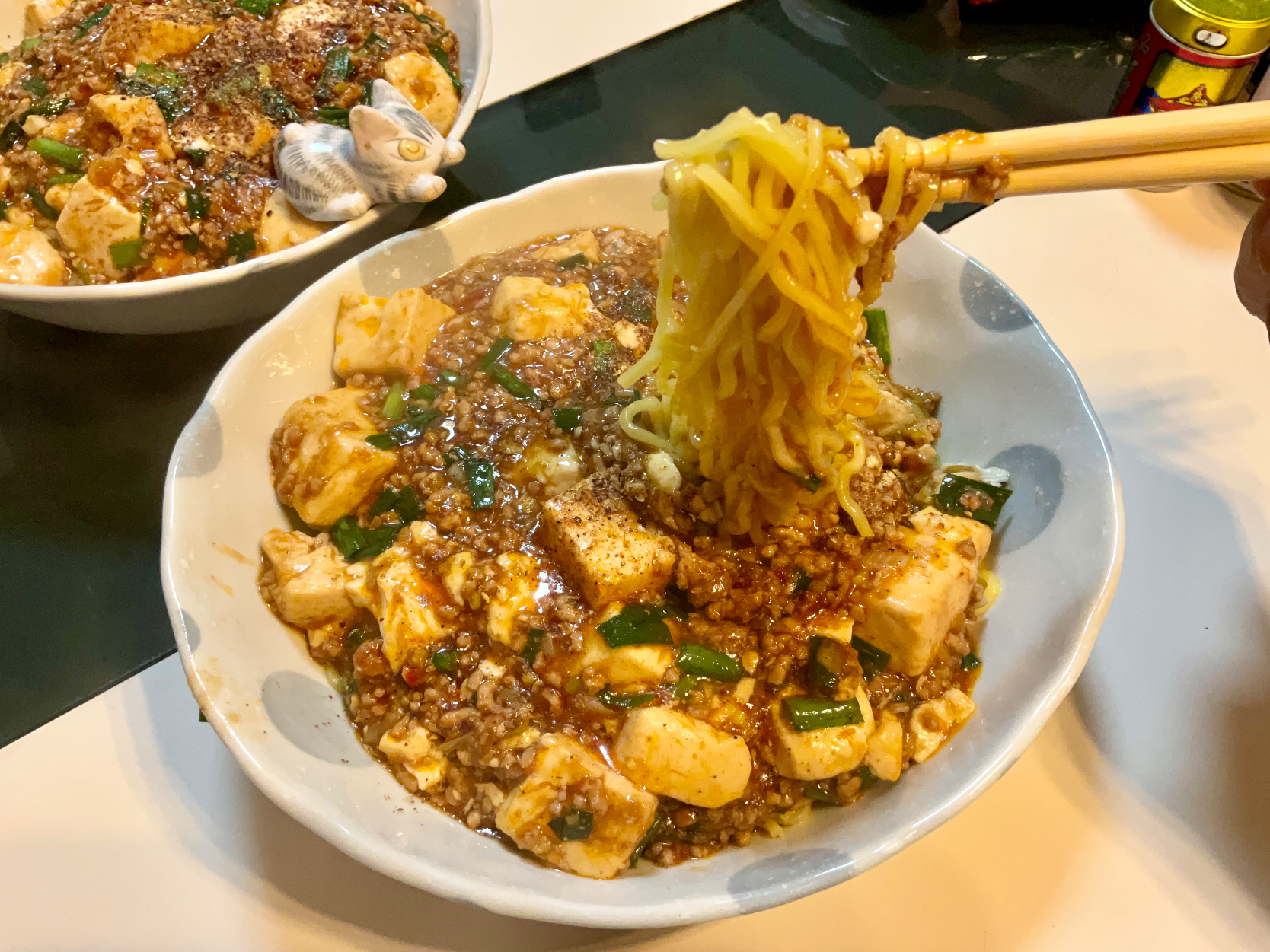 痺れる汁なし麻婆麺