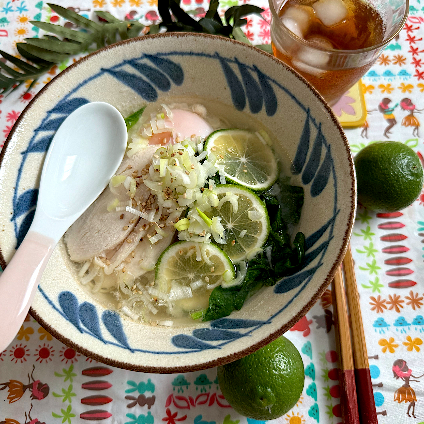 カボス鶏ハム塩ラーメン🍜