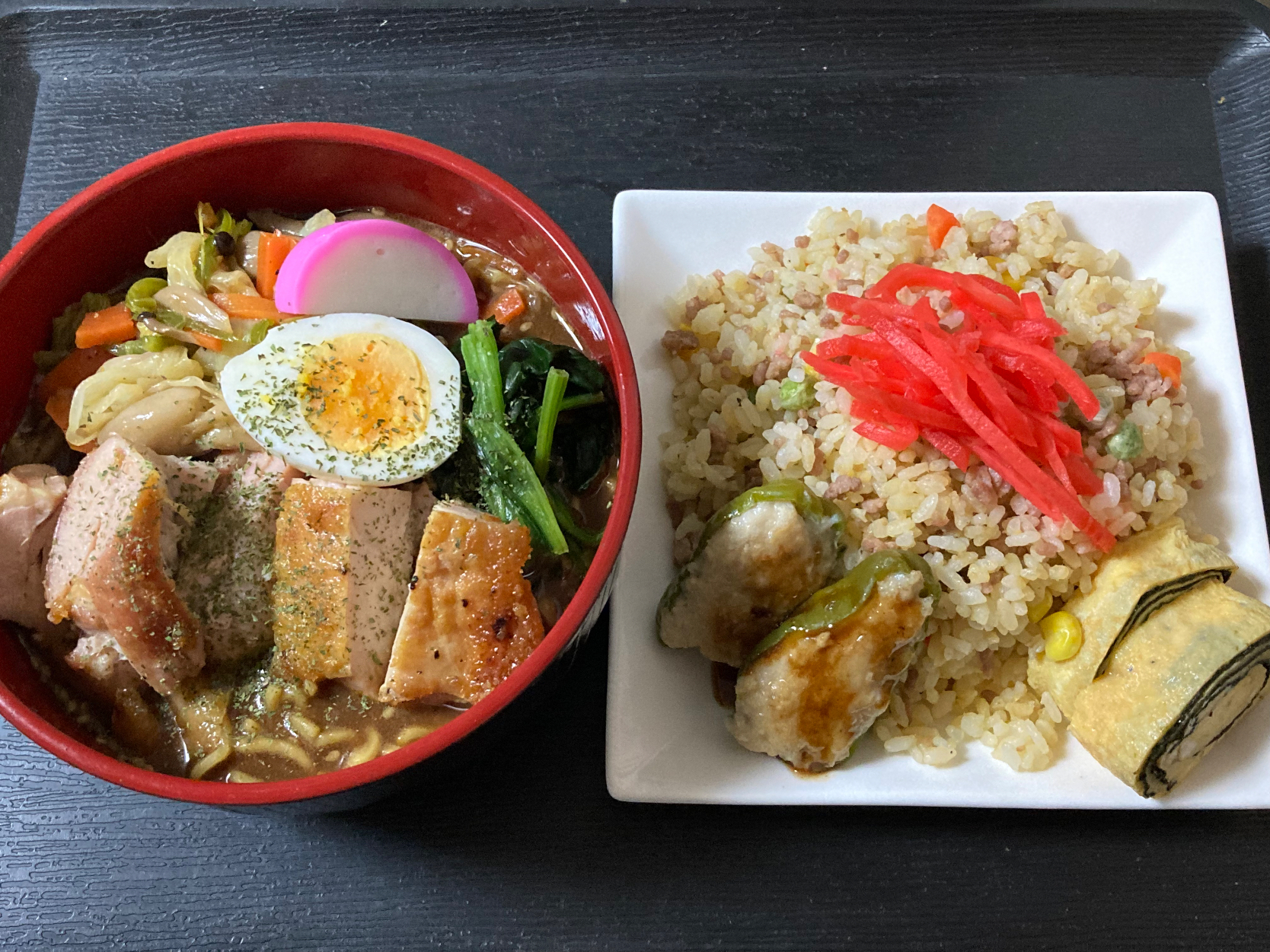 味噌ラーメン🍜＆炒飯