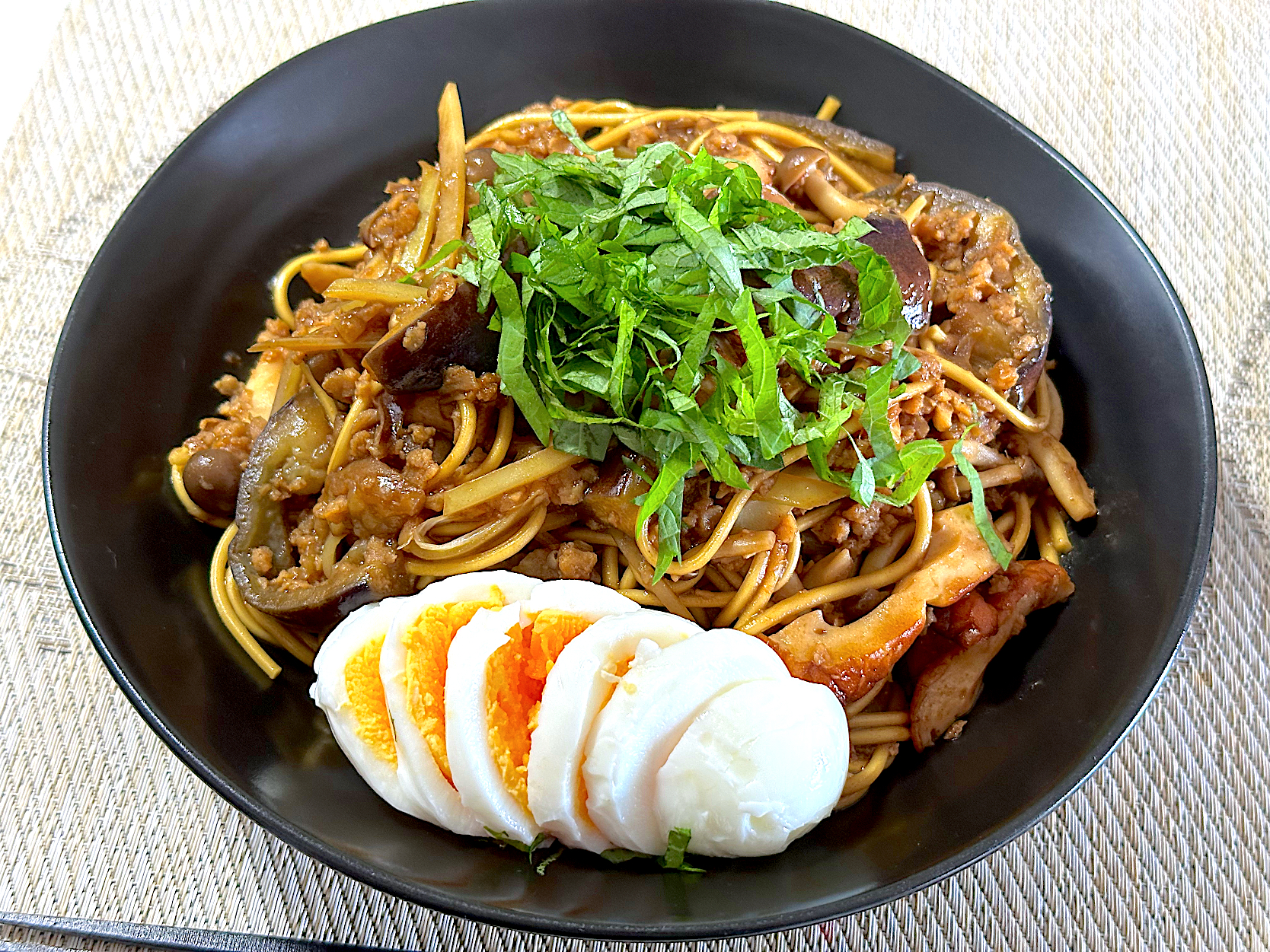 麻婆茄子麺