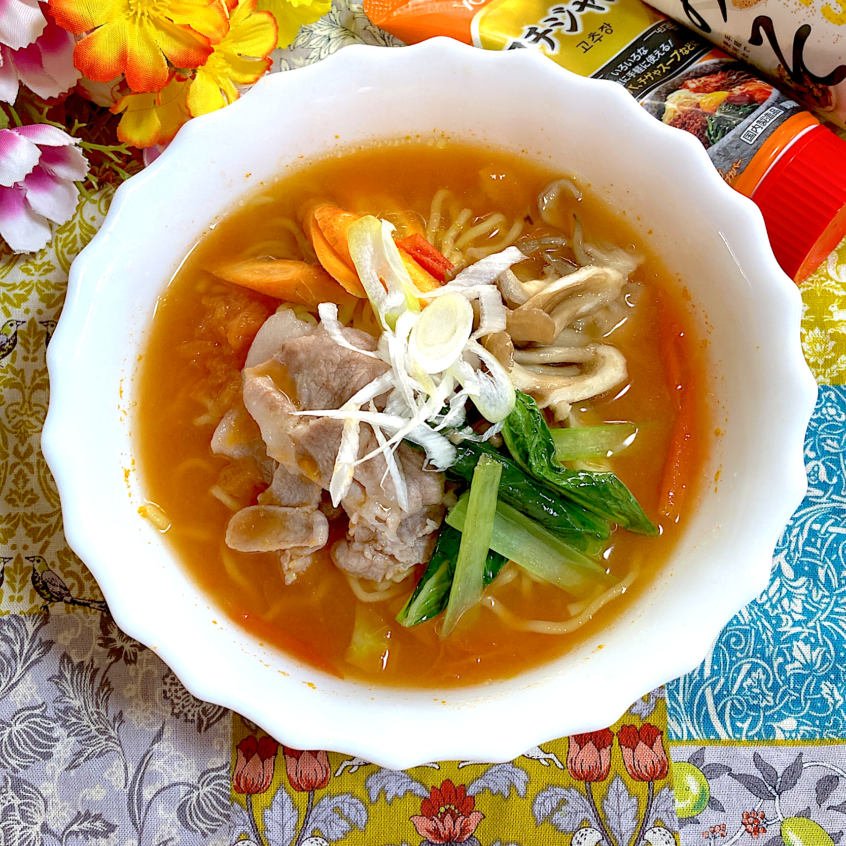 ピリ辛トマトラーメン🍅