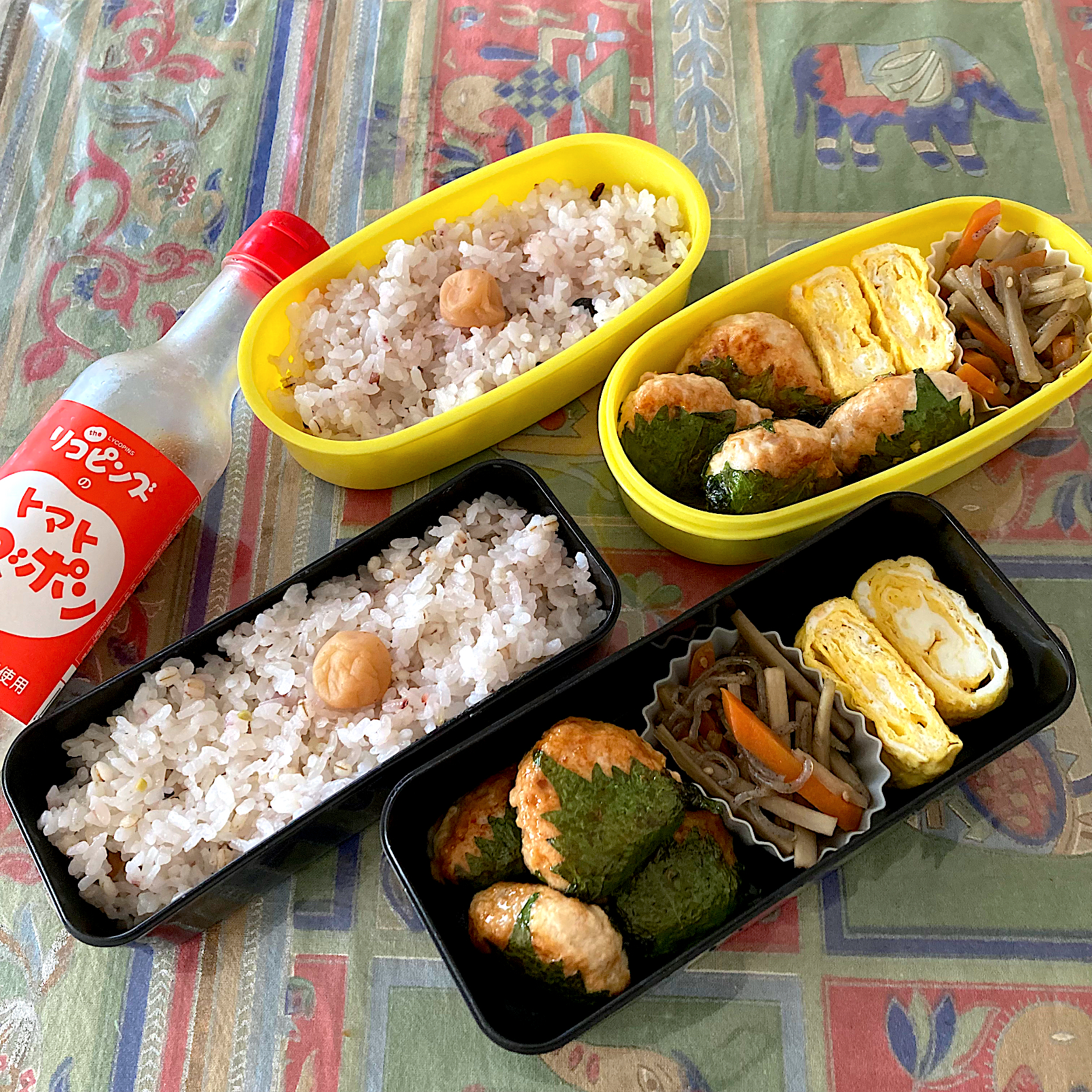 つくねのシソ巻き弁当！