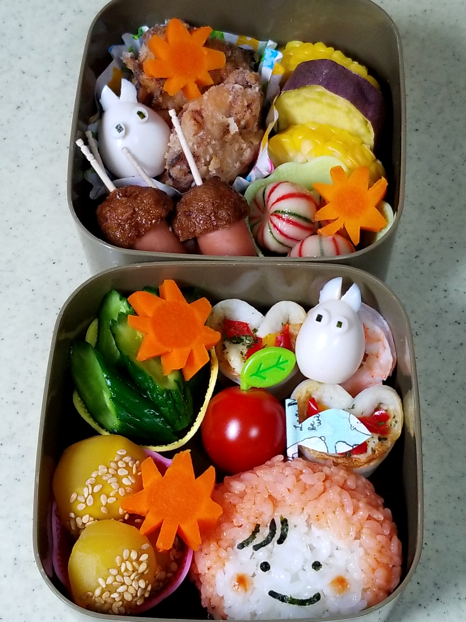 りんご坊や🍎秋のおさんぽ弁当🍱