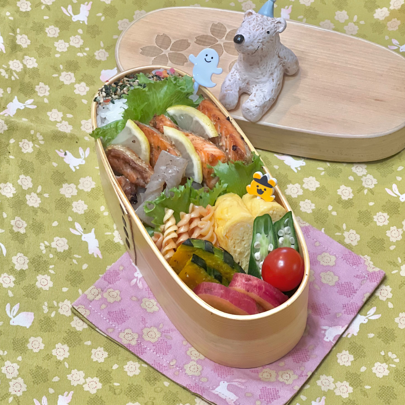 サーモンハラス☘️の💙ちゃんお弁当　10/23水