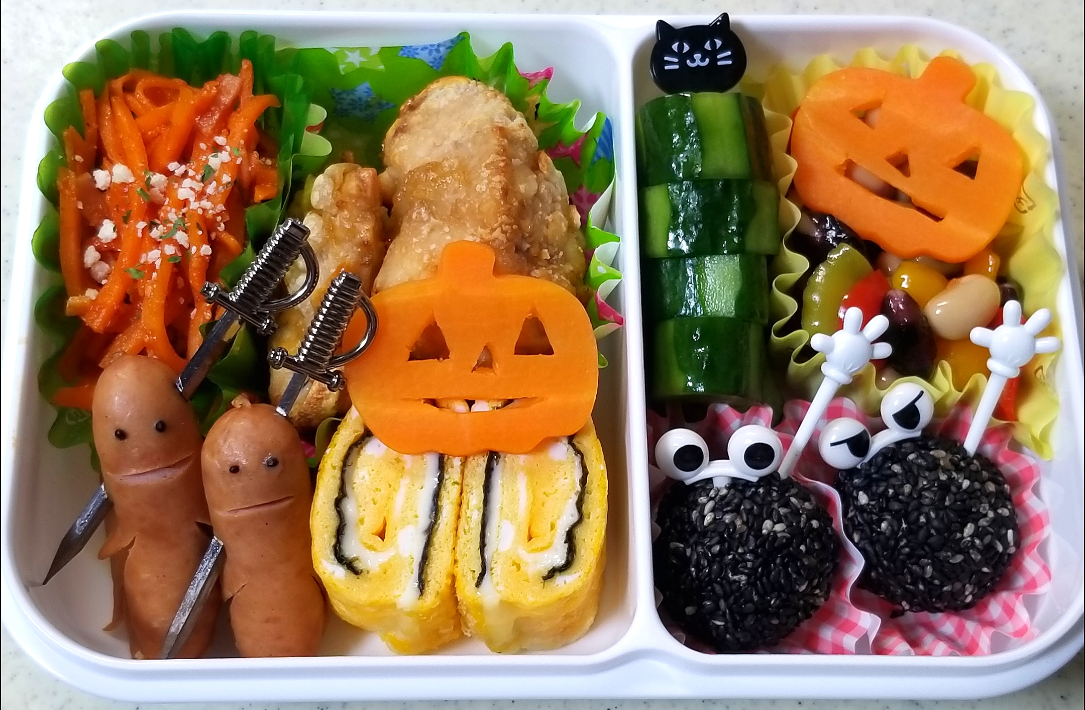 🎃可愛すぎないハロウィン弁当🎃