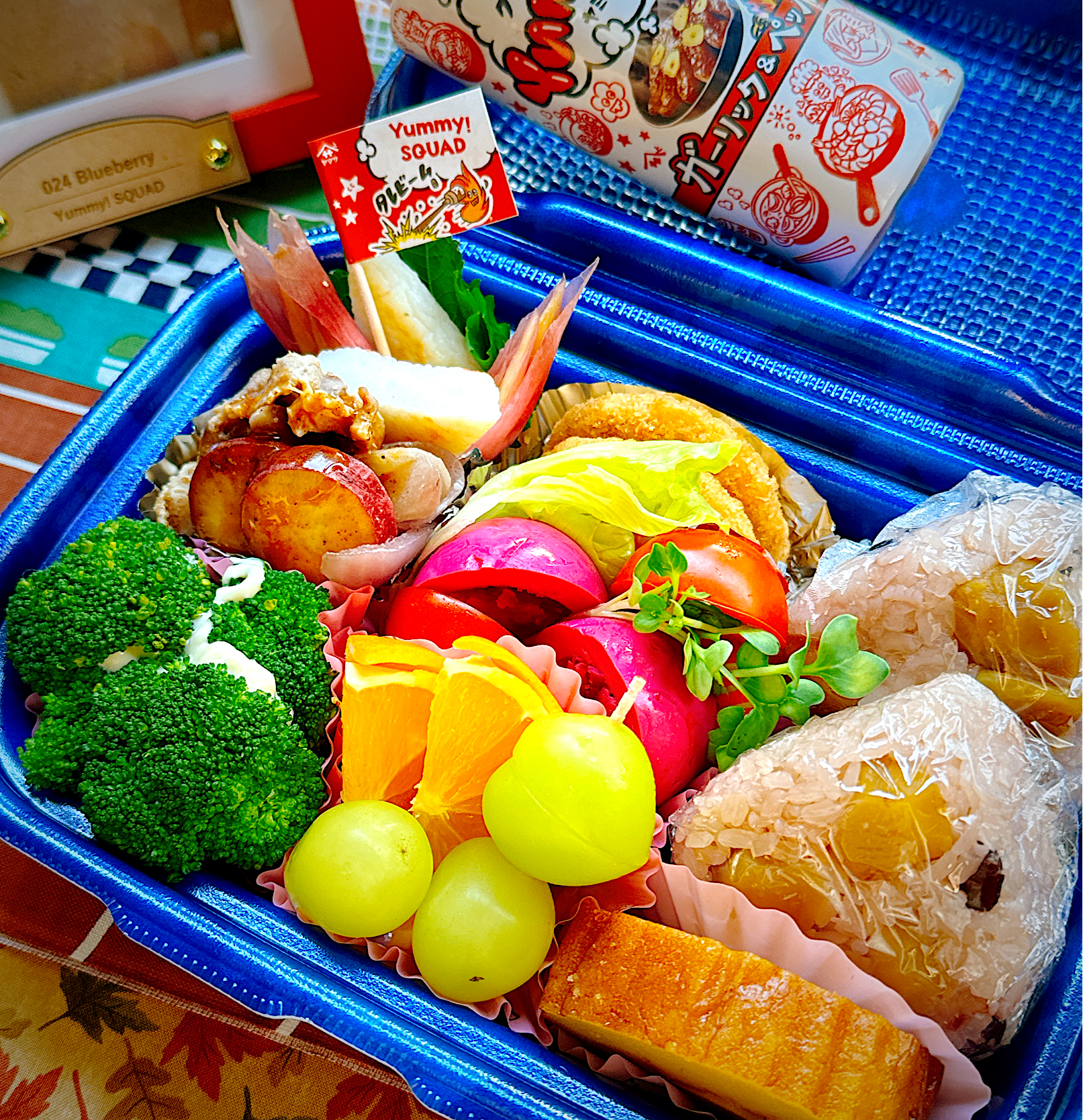 2024/10/25 Yummy!ガーリック&ペッパーと栗おこわのお弁当