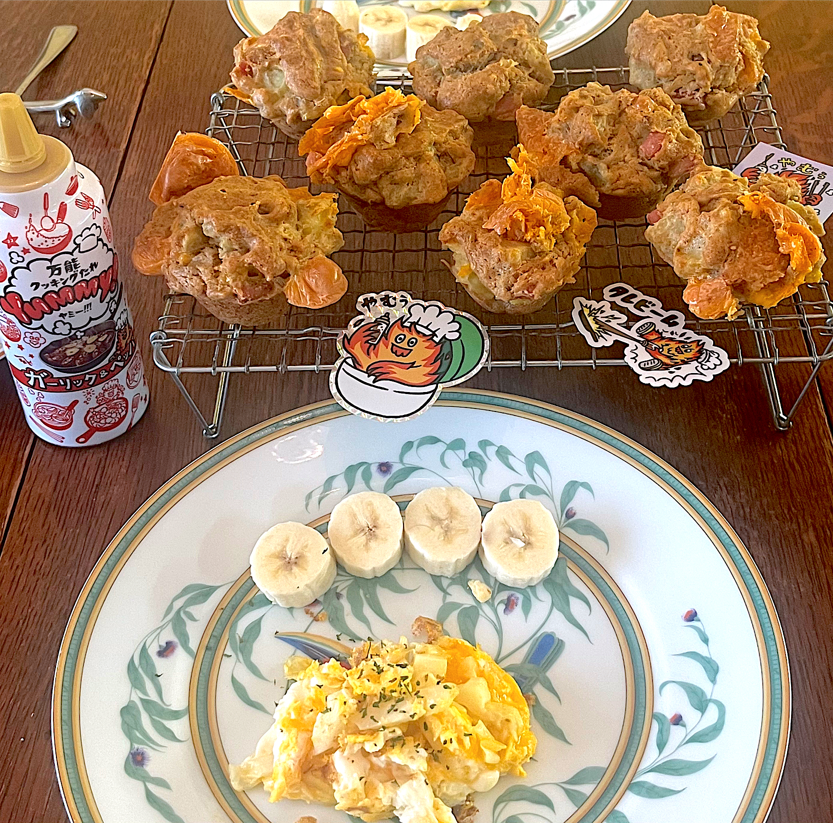 ブランチ♯万能クッキングたれで作る♯Yummy!muffin 😊