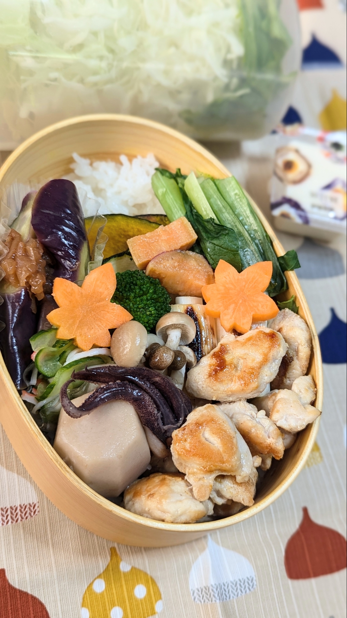 本日のお弁当〜鶏肩肉のねぎま弁当