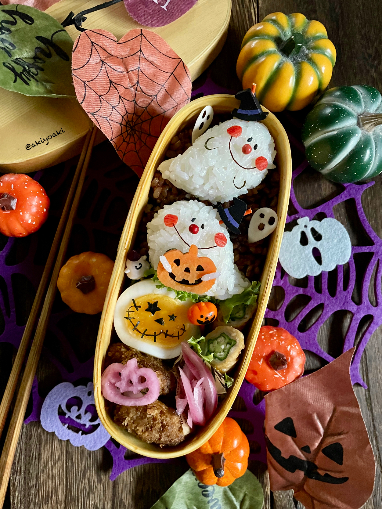 ハロウィンおばけ弁当