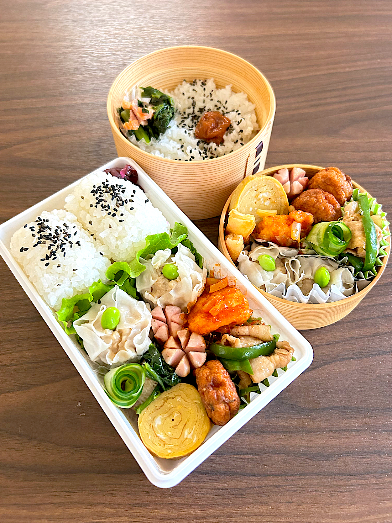 ビック焼売の中華風弁当🎵