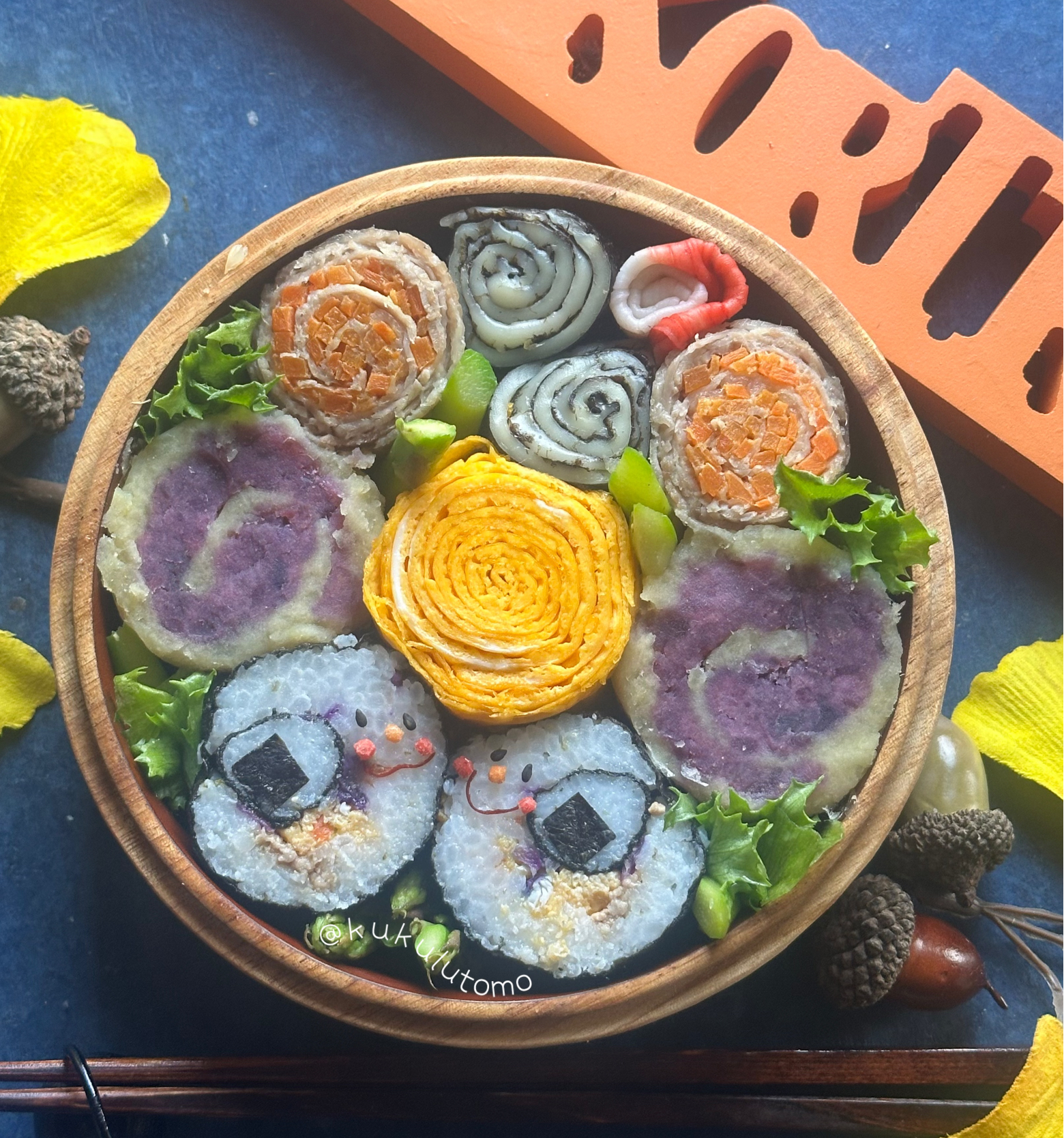 くるくる巻き巻きHalloween〜おばけUver🍙弁当