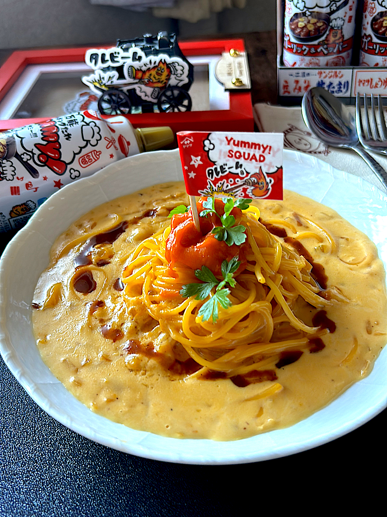 Yummy豆乳クリームパスタ🍝