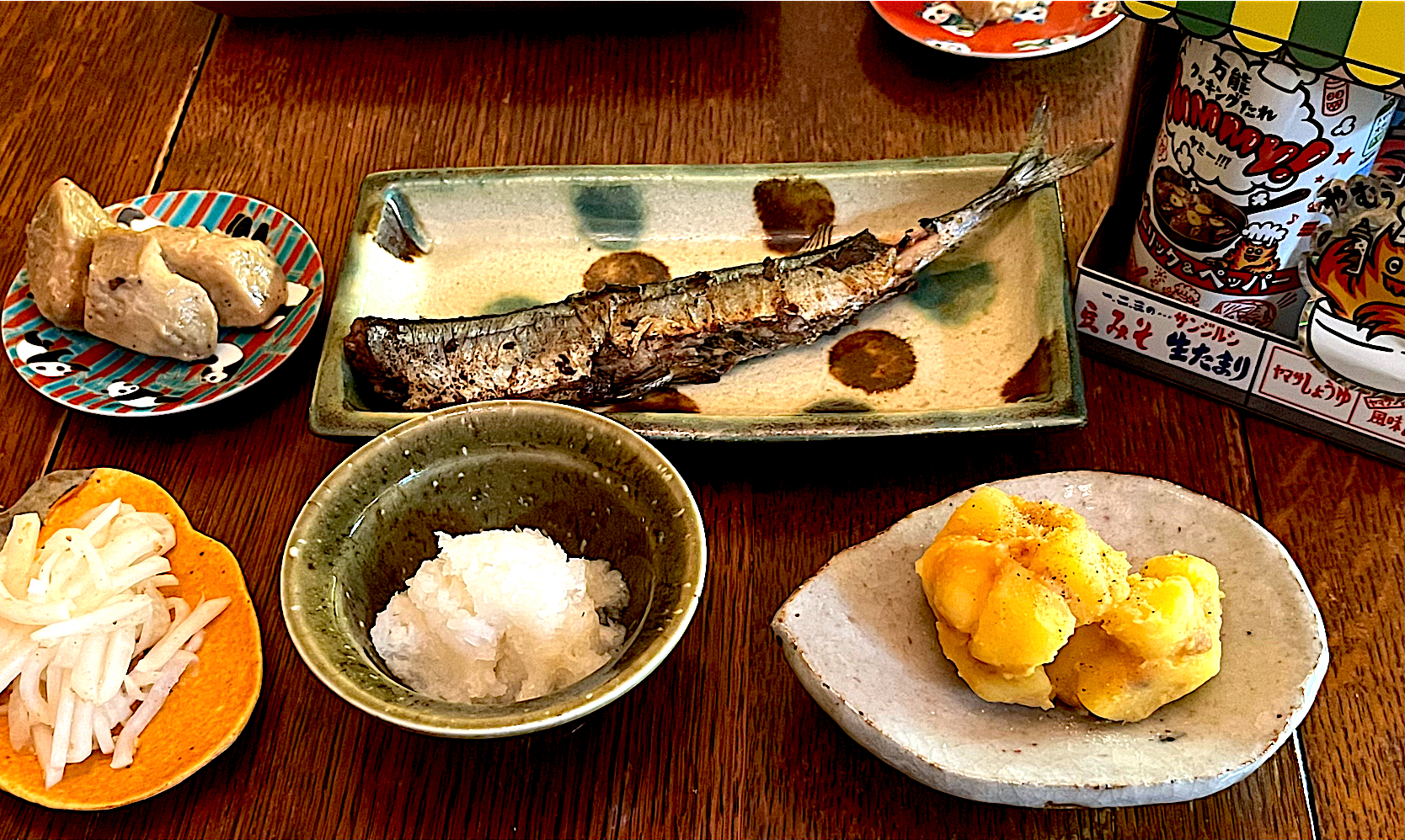 晩ごはん♯秋刀魚の塩焼き♯Yummy!ポテト