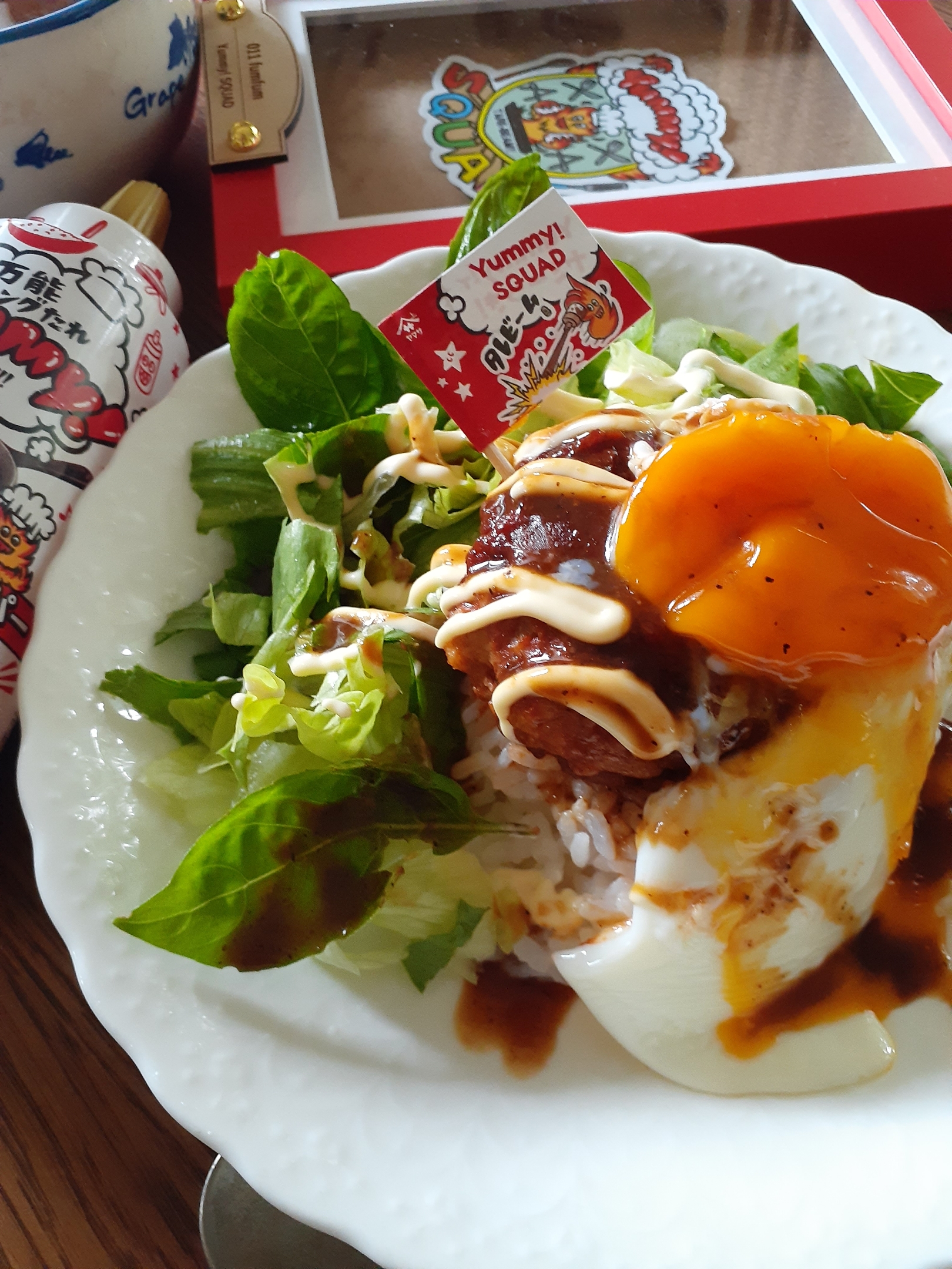 Yummy!でわくわくロコモコ丼です🤗