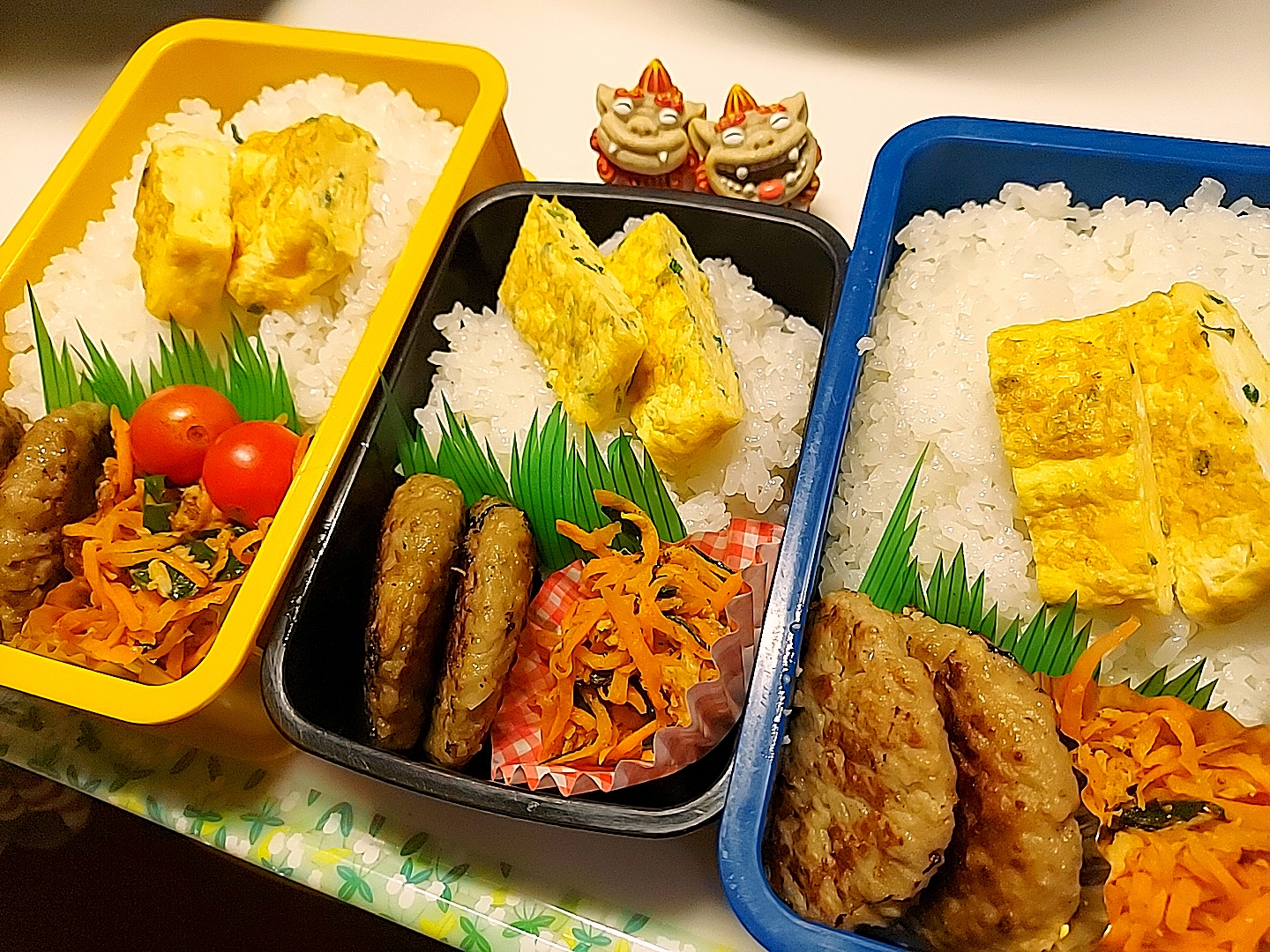 夫弁当､娘弁当､息子弁当