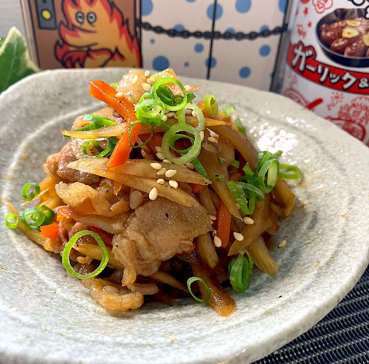 豚肉とごぼうの炒め煮