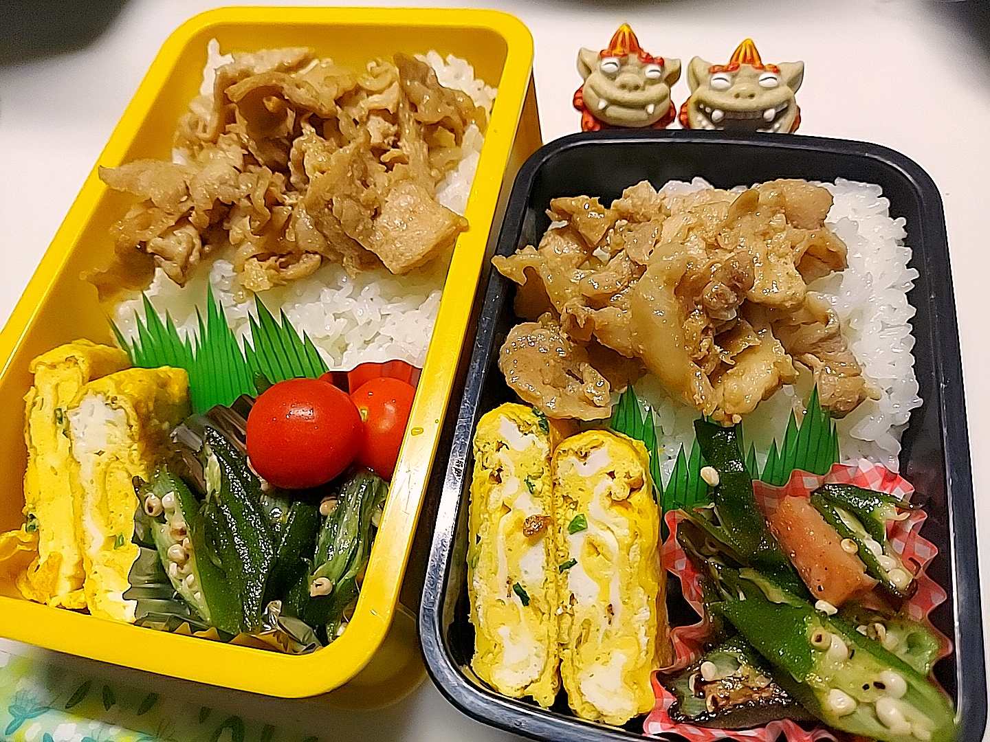 夫弁当､娘弁当