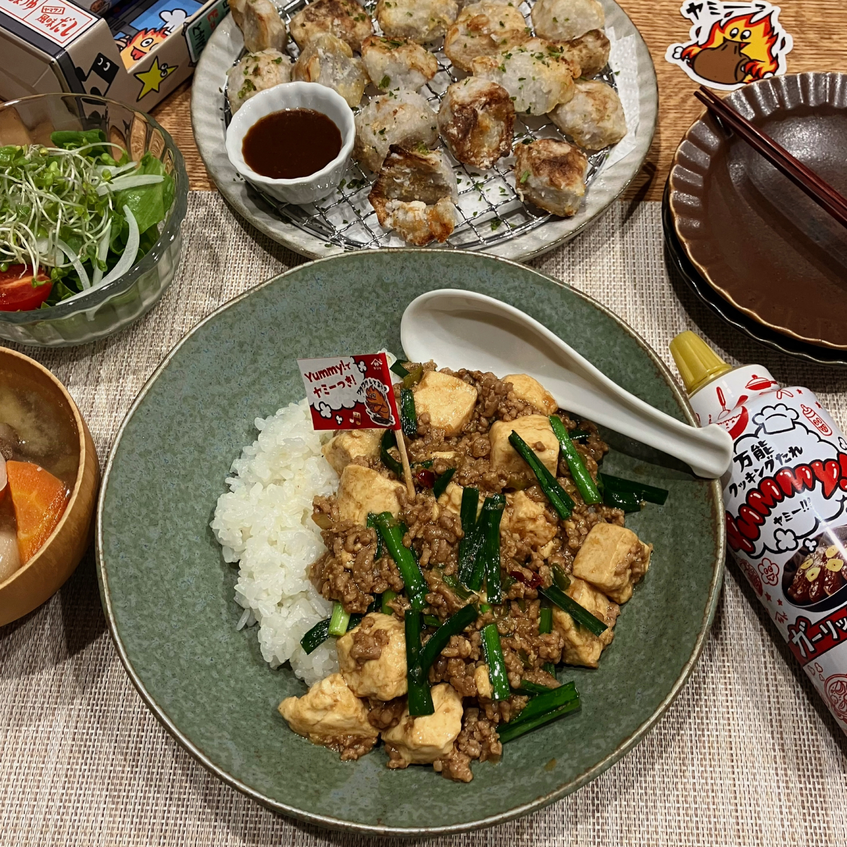 【ヤマサ醤油さま】Yummy!ガーリック&ペッパーでyummy麻婆丼