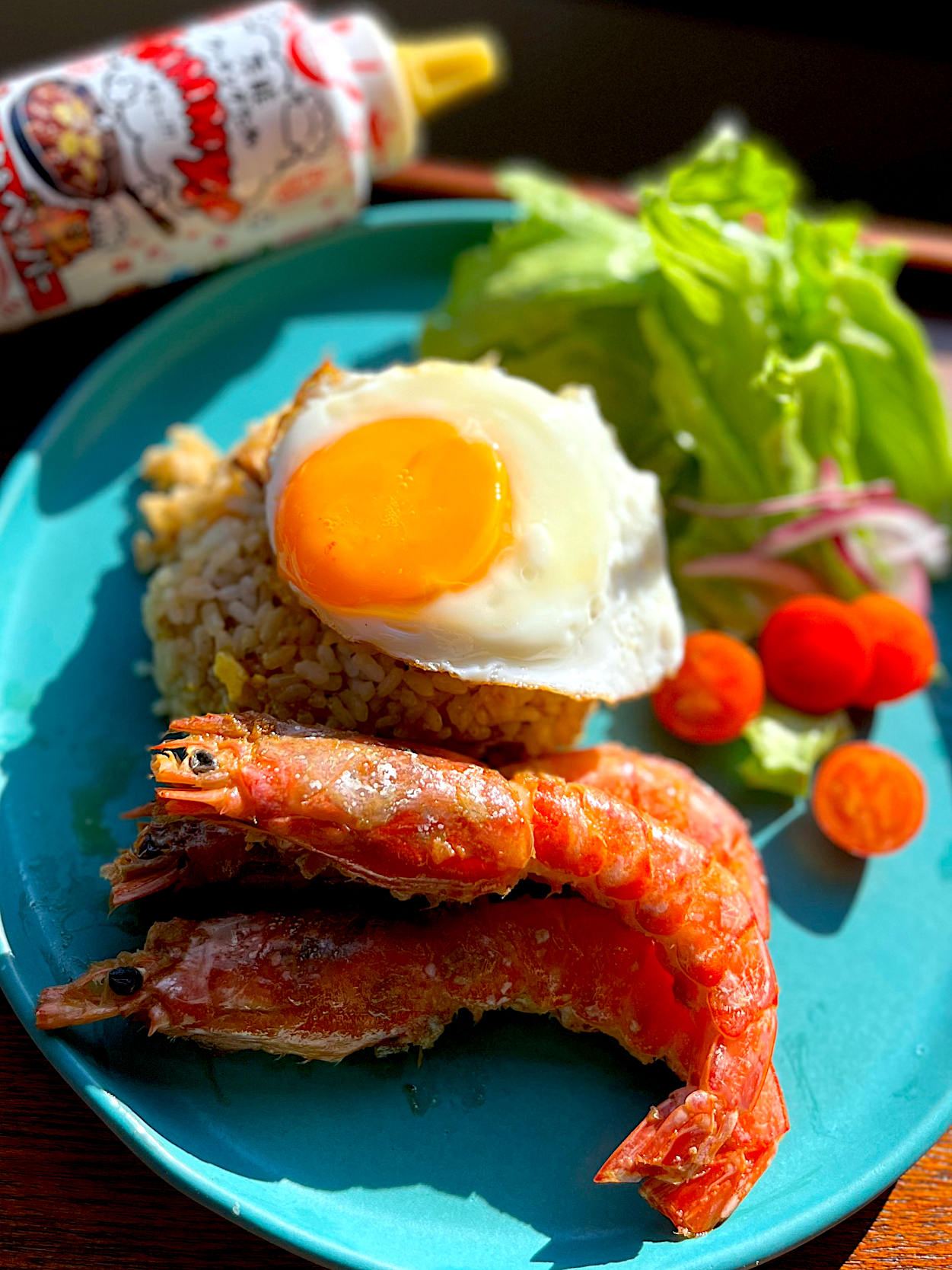 Yummy!でガーリックシュリンプ&ライス🦐Garlic Shrimp & Rice