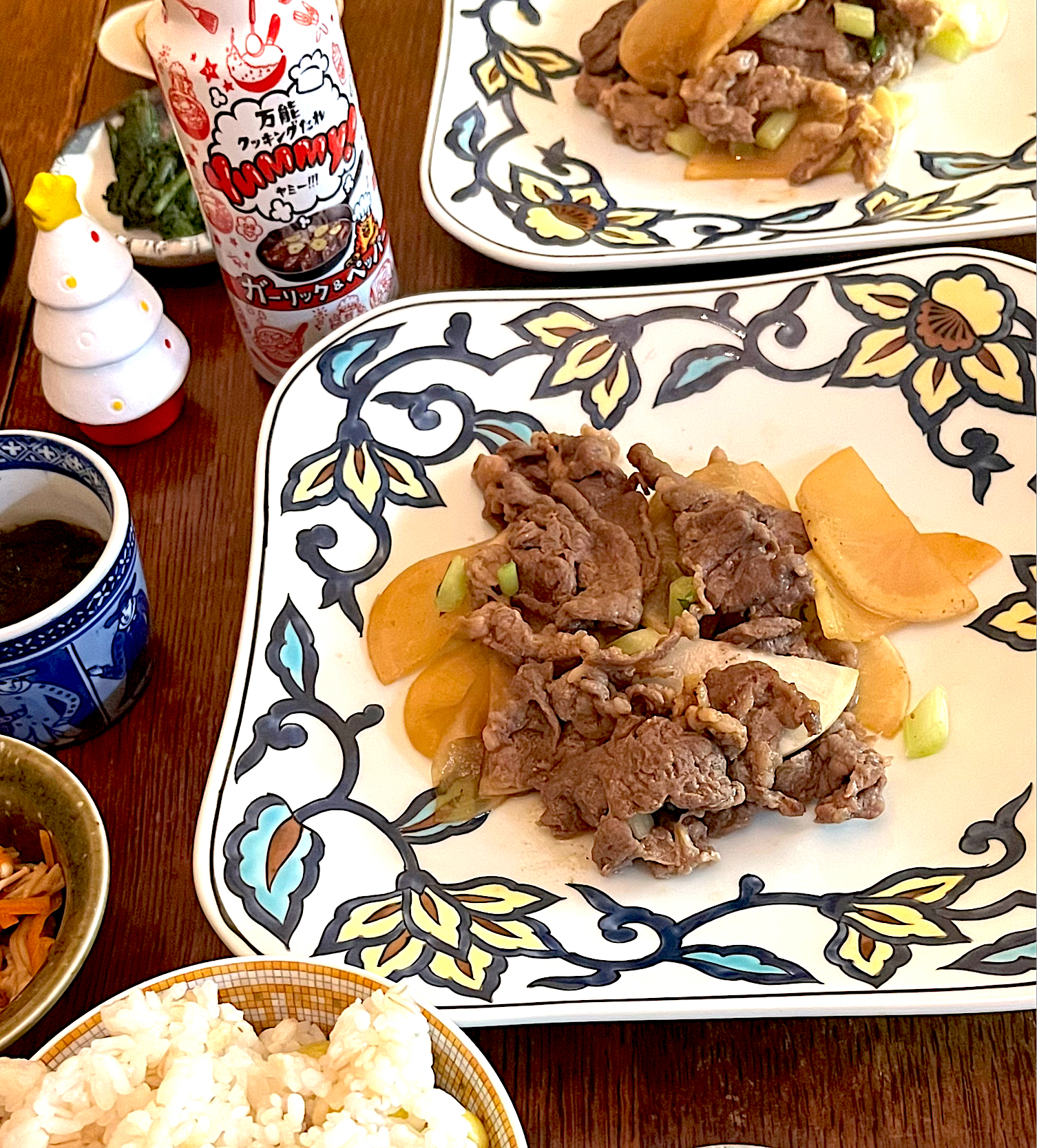 晩ごはん♯万能クッキングたれ♯ 大根と牛肉の炒め物♯土井善晴さんレシピ